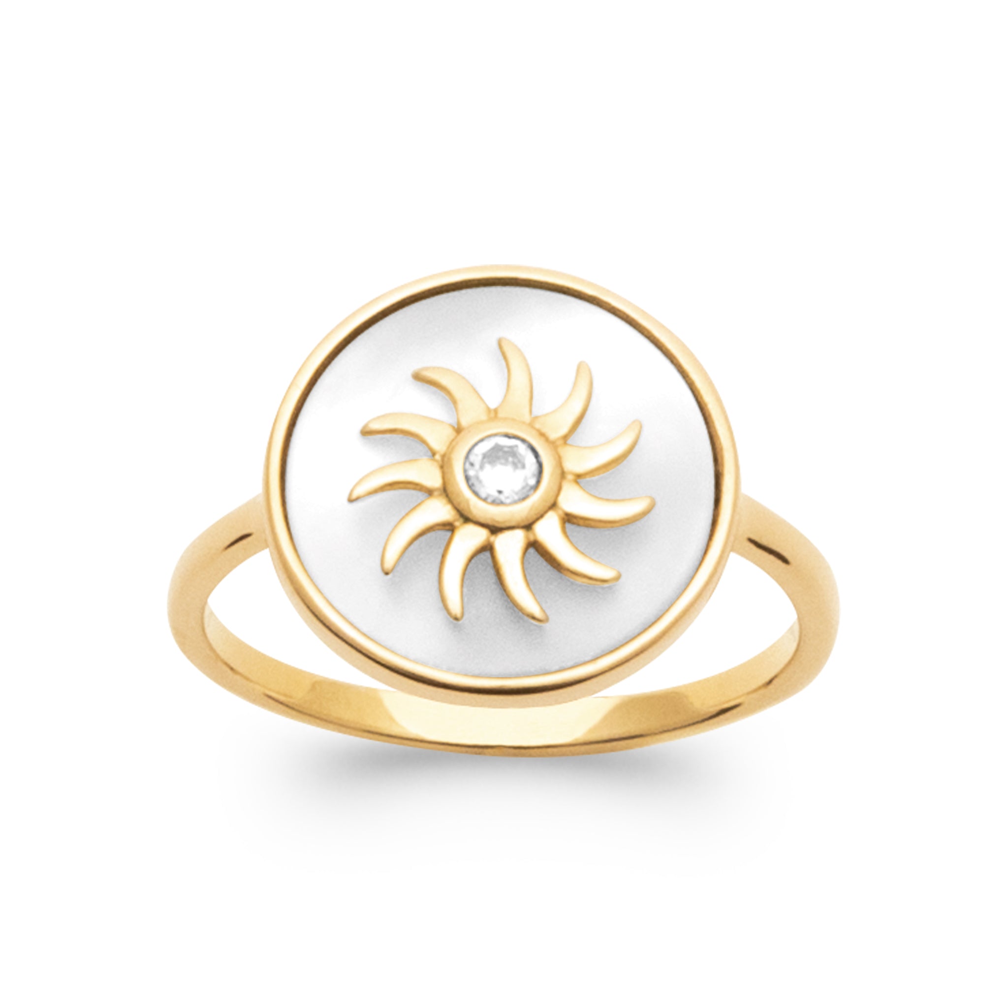 Bague nacre soleil