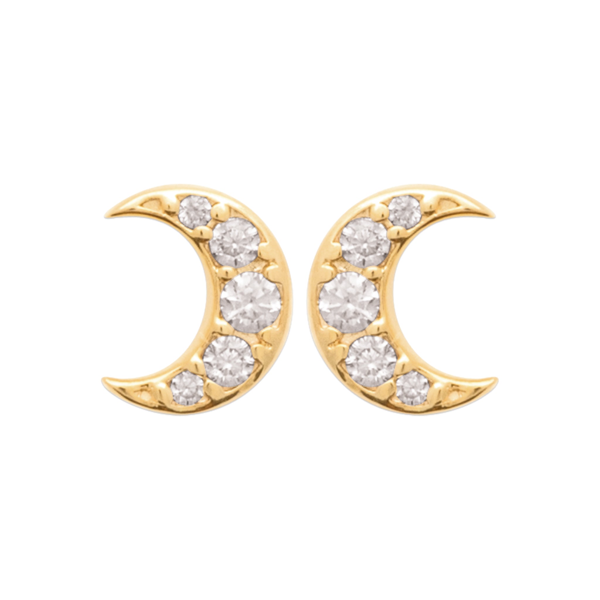 Boucles d'oreilles lune