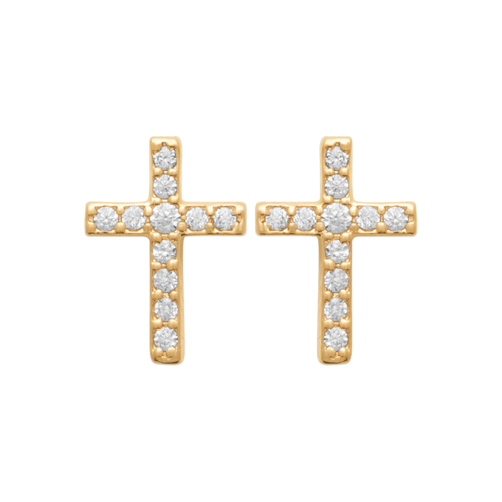 Boucles d'oreilles croix