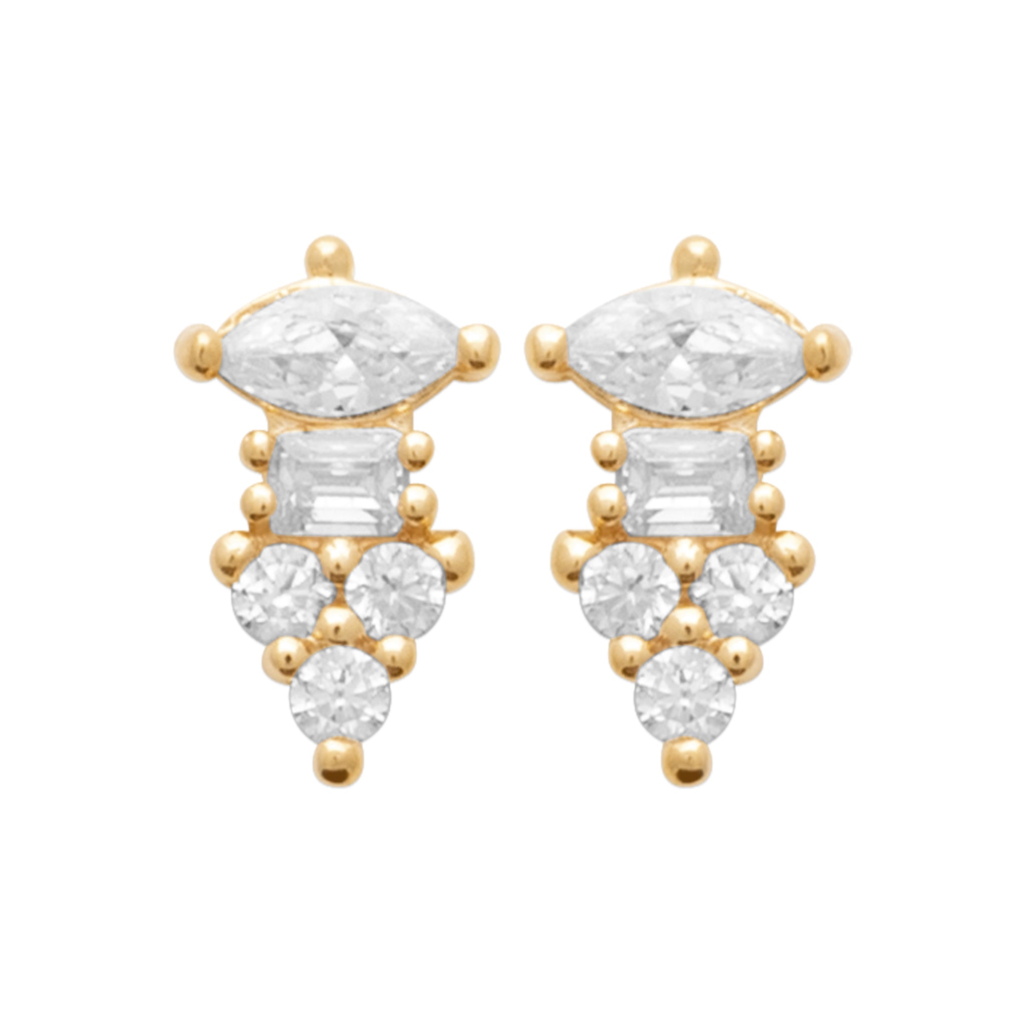 Boucles d'oreilles multi oxydes