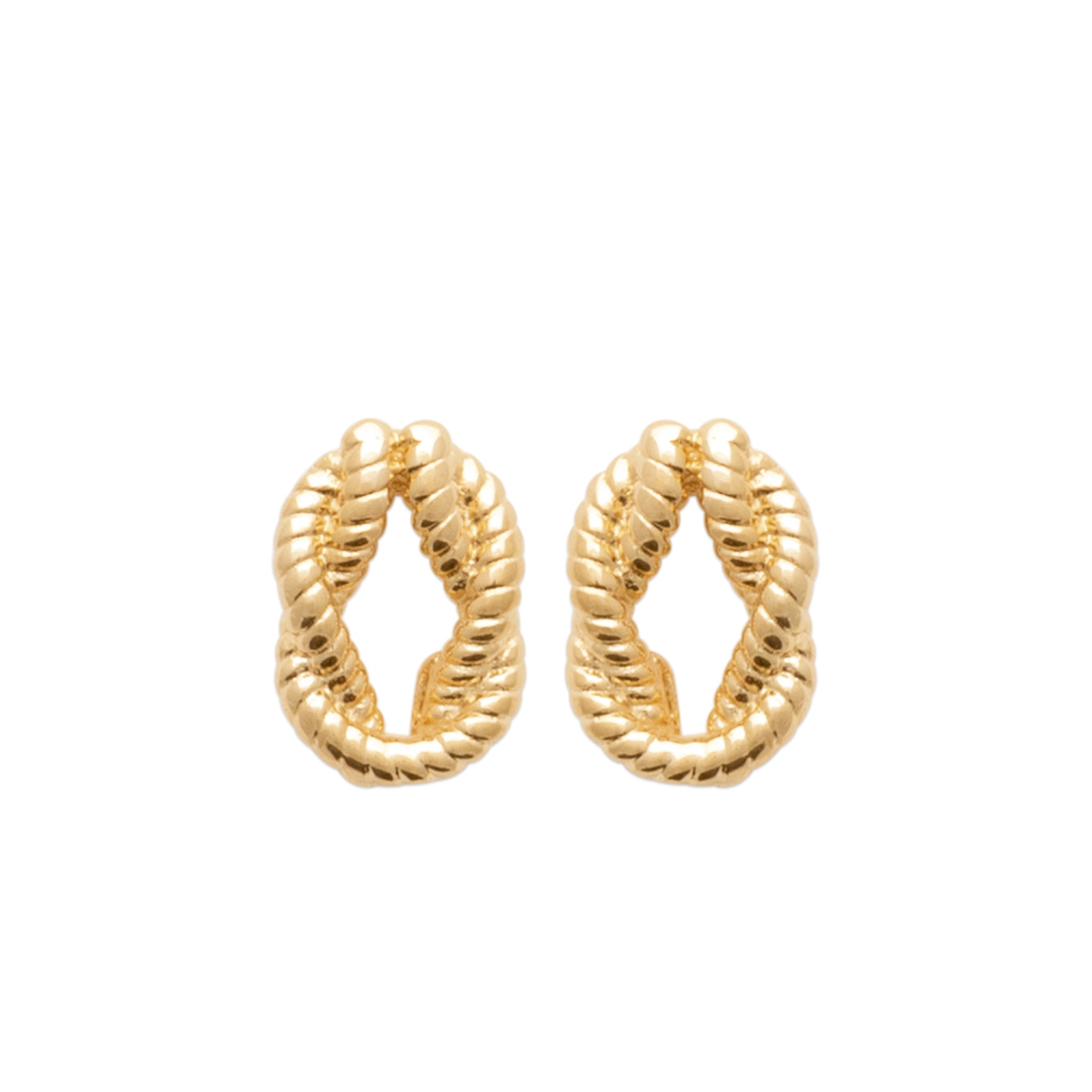 Boucles d'oreilles torsadées