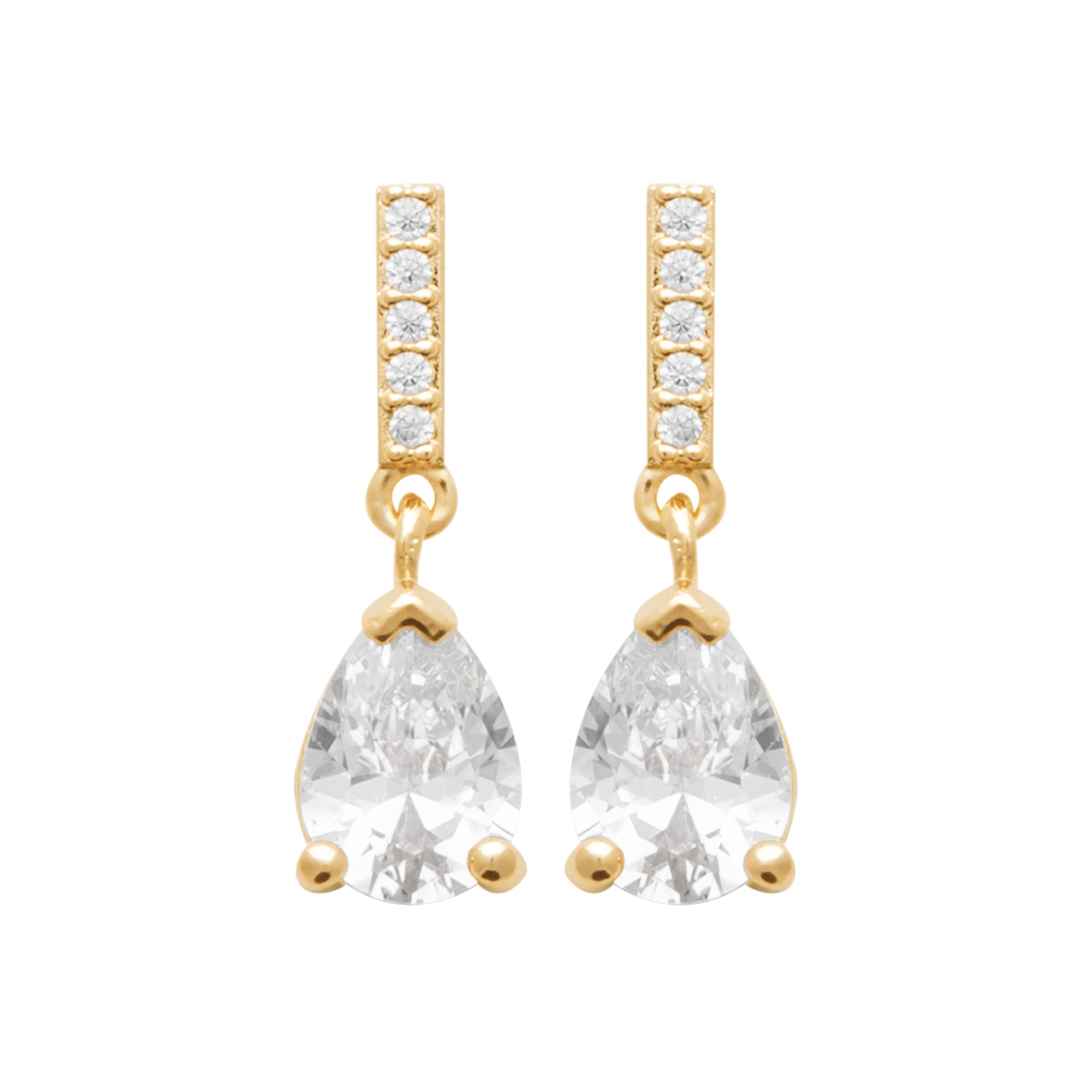 Boucles d'oreilles barre et goutte