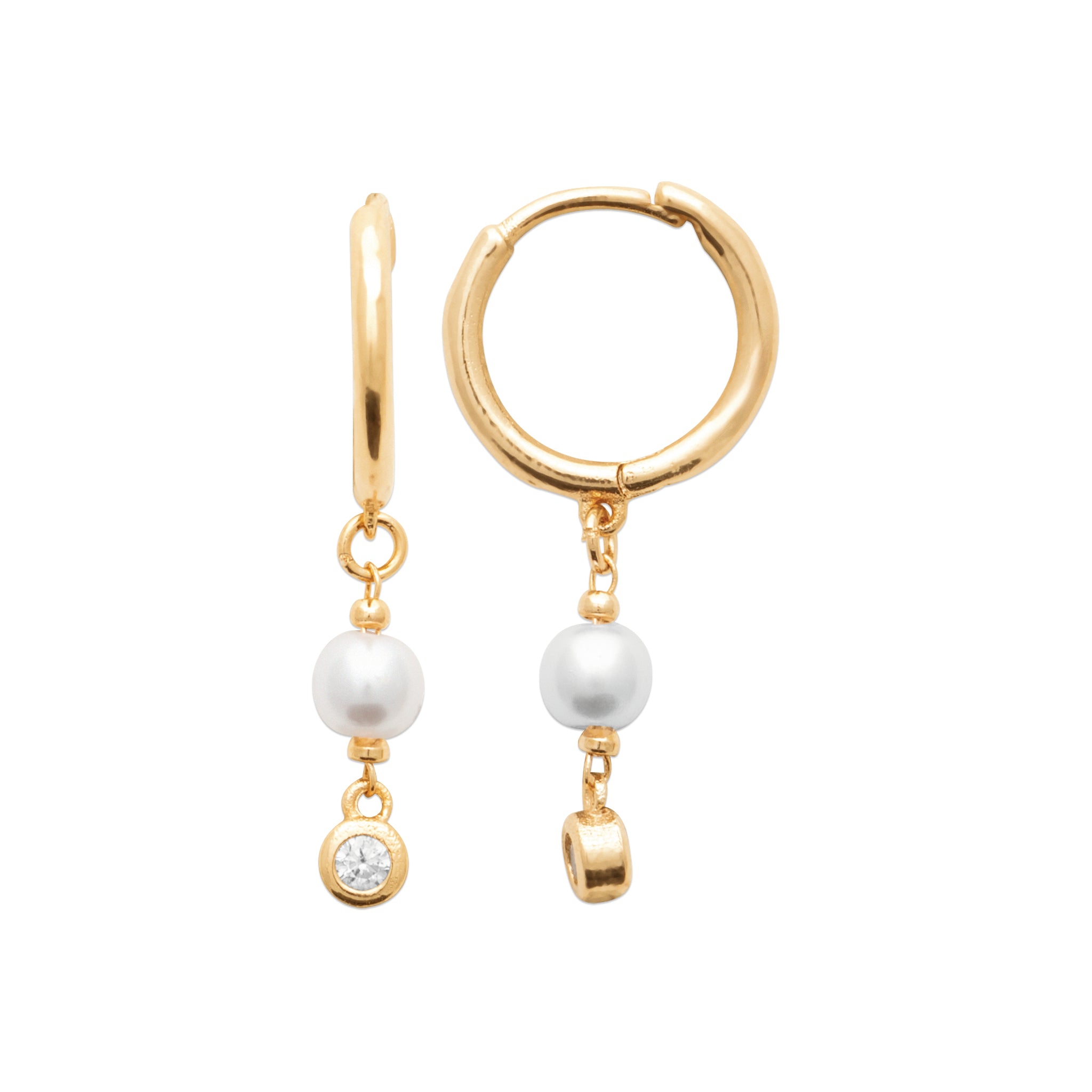 Créoles pampilles perles et oxydes