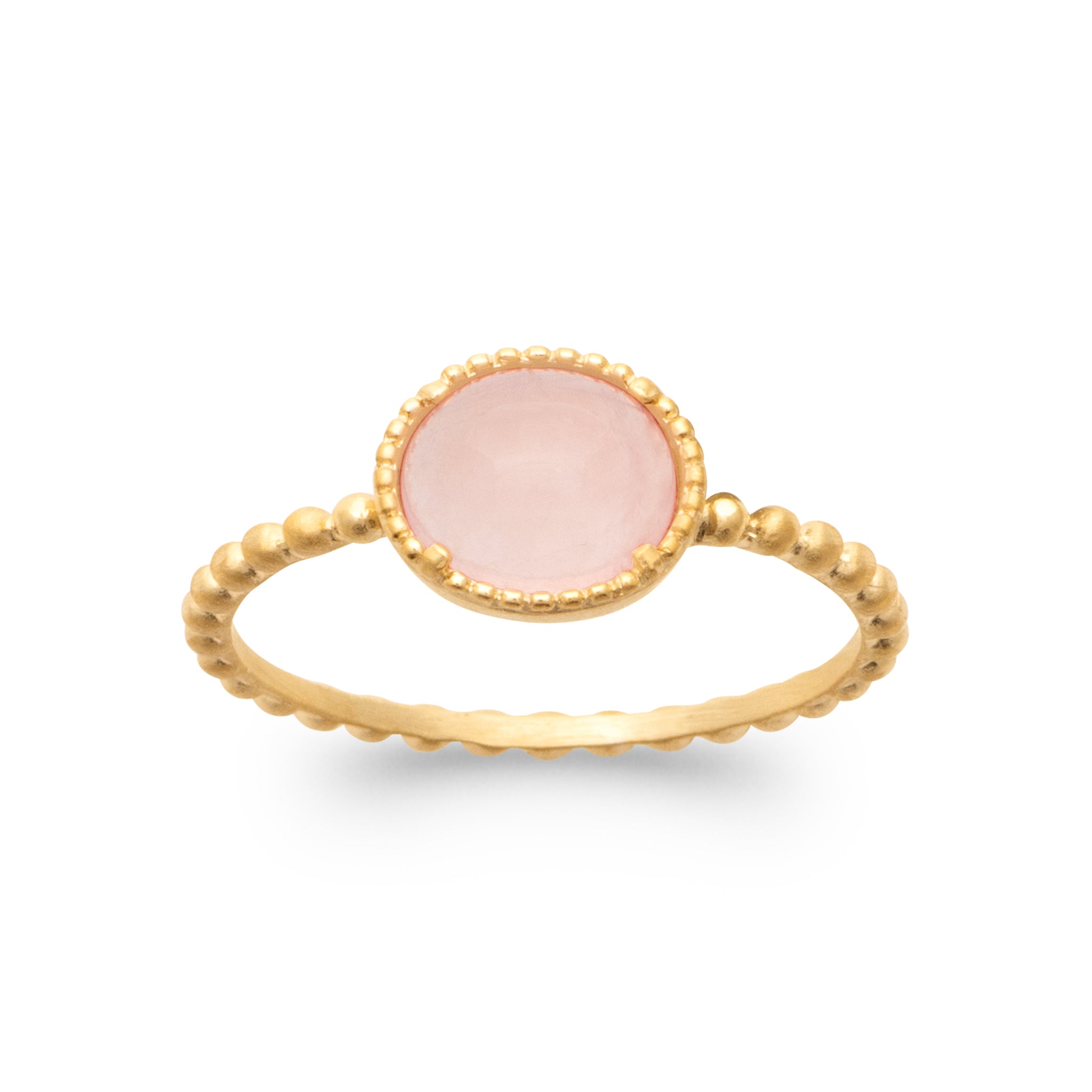 Bague quartz rose