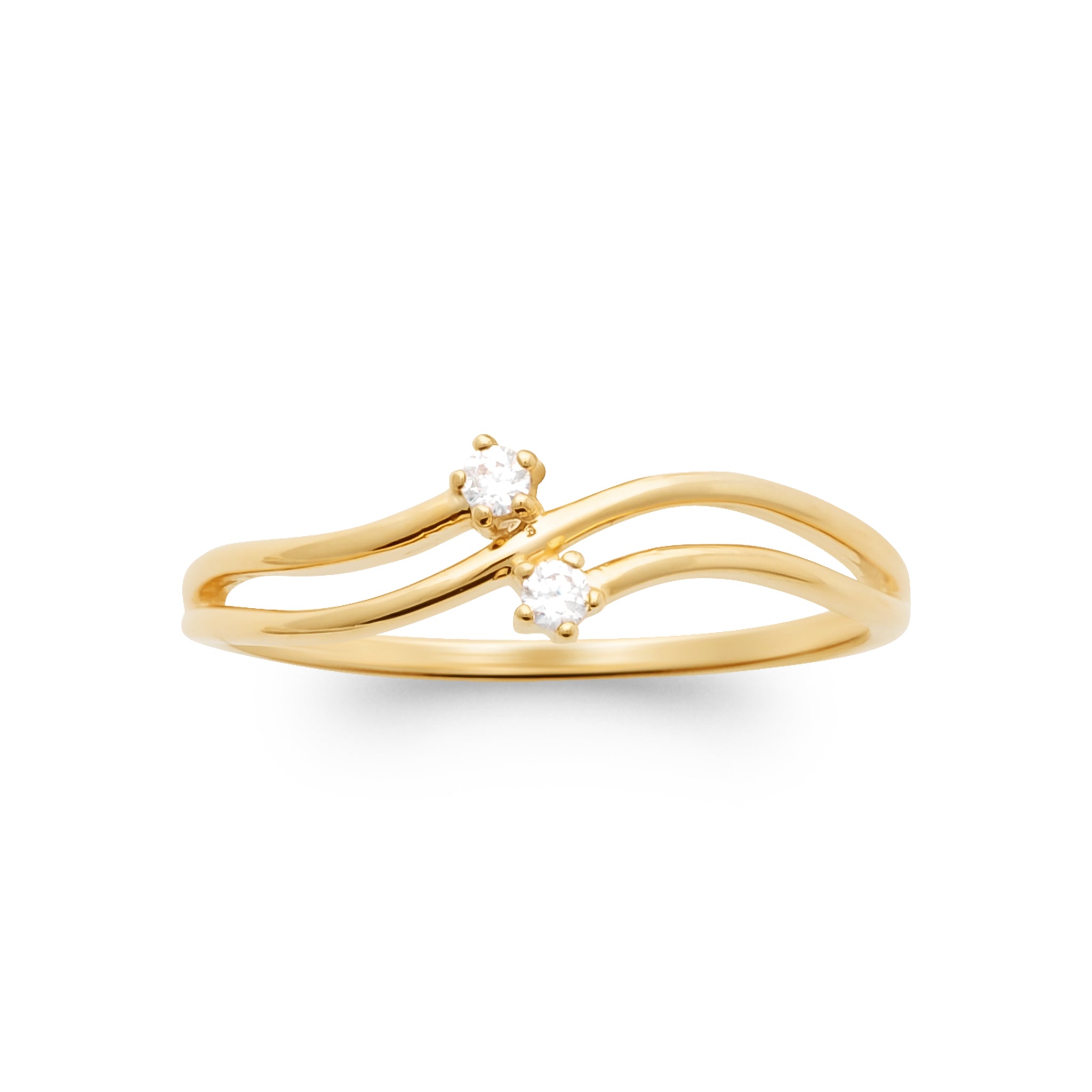 Bague double courbe et oxydes de zirconium