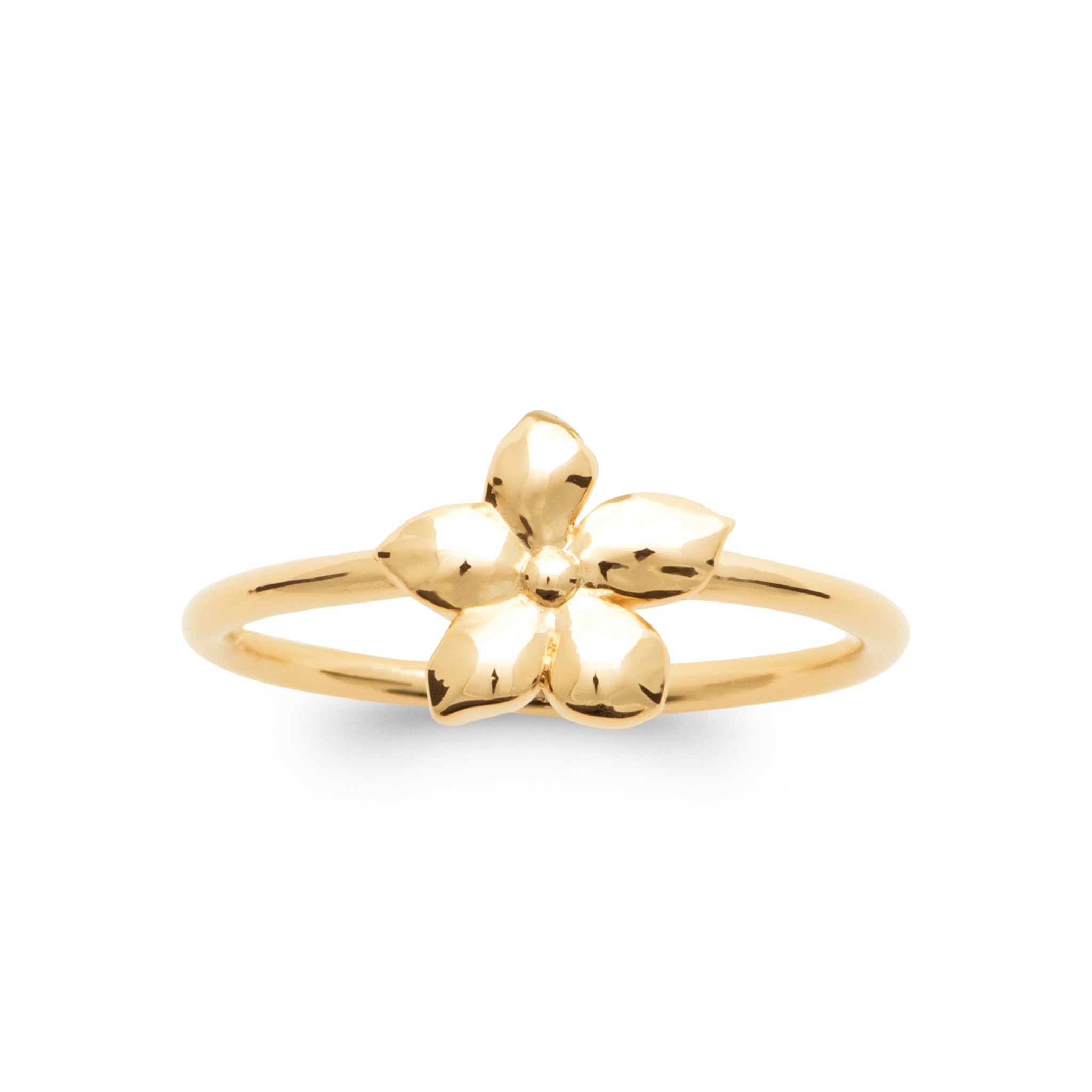 Bague style fleur de Tahiti
