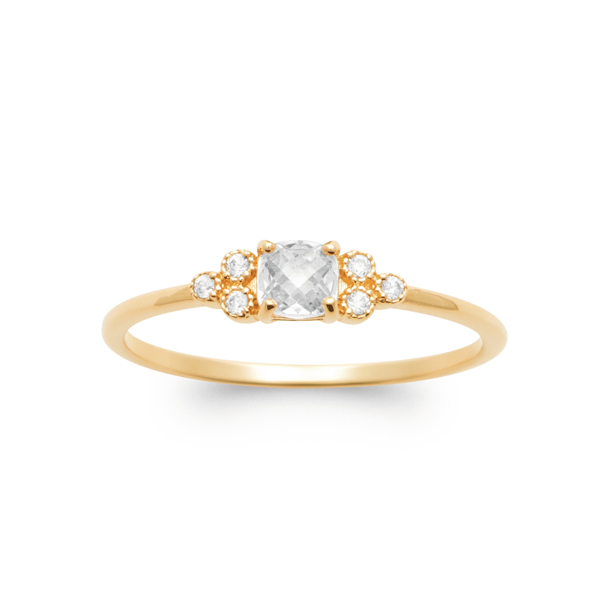 Bague fine zirconium