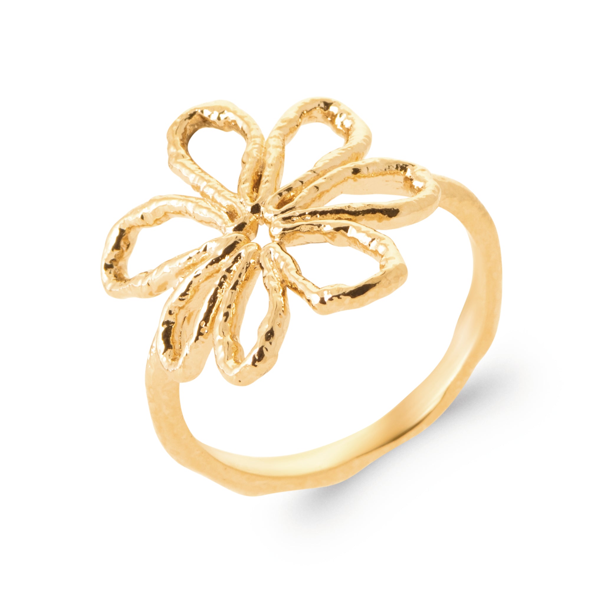 Bague fleur ajourée