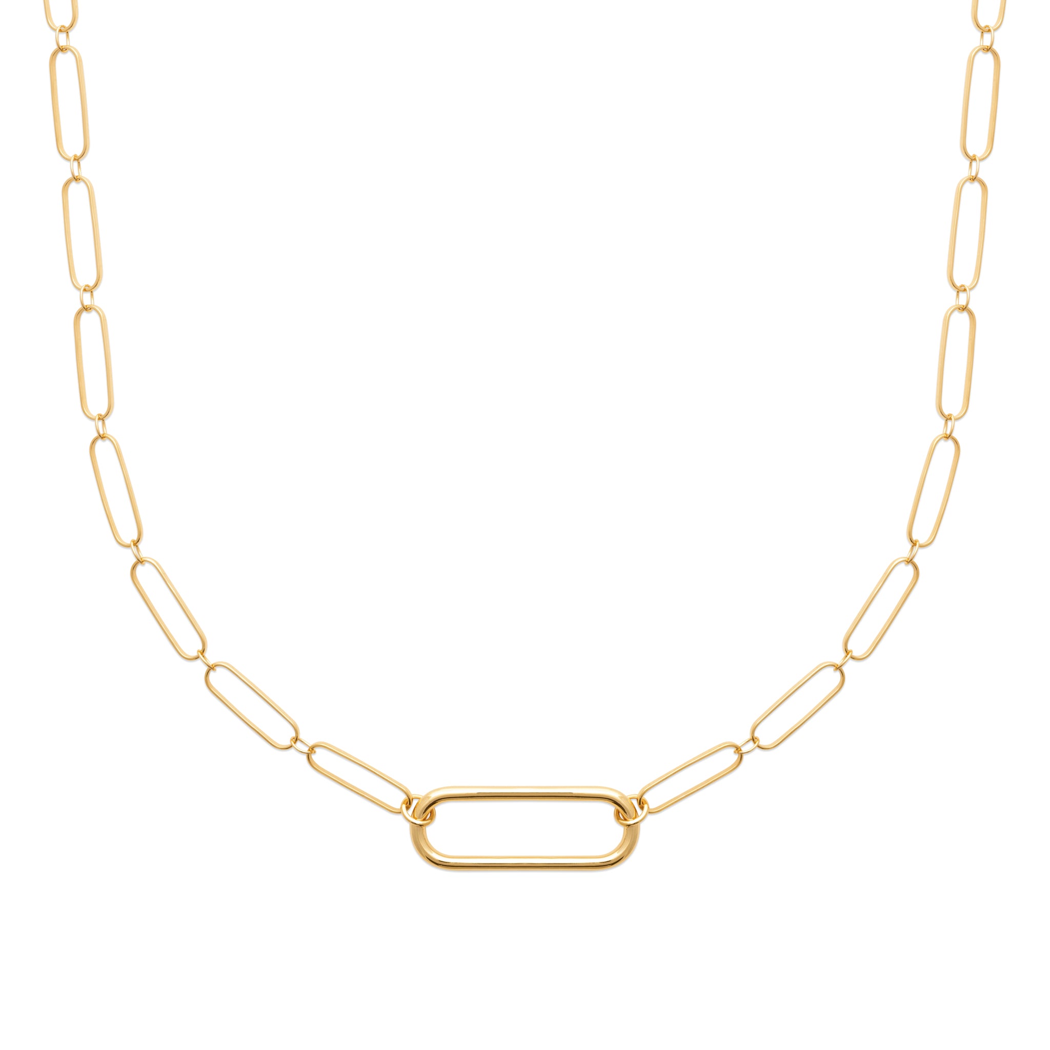 Collier maillons arrondies