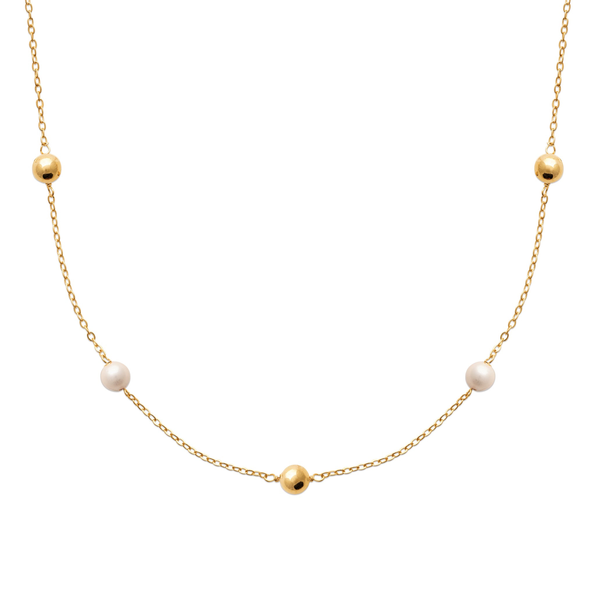 Collier perles imitation