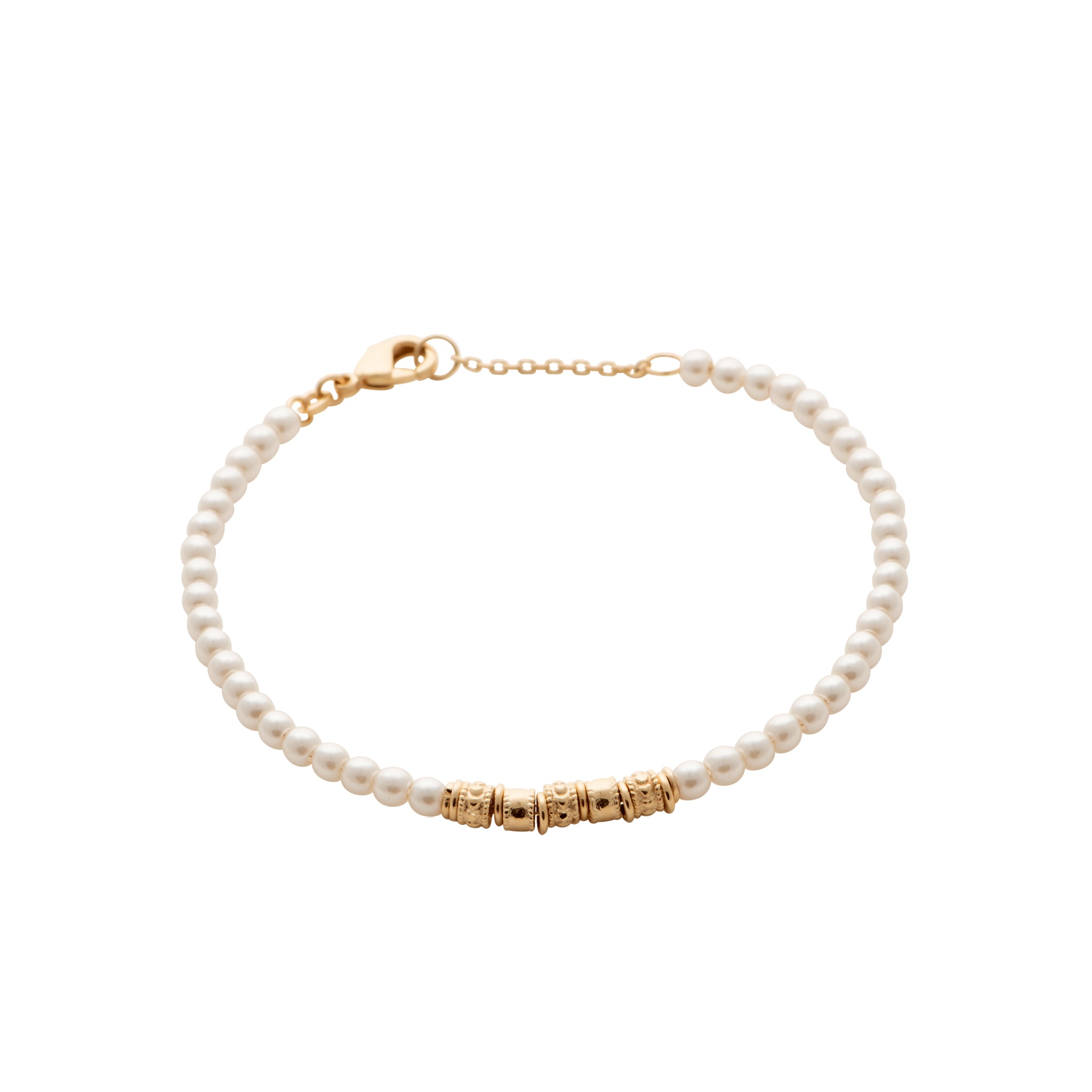 Bracelet tubes et perles imitation