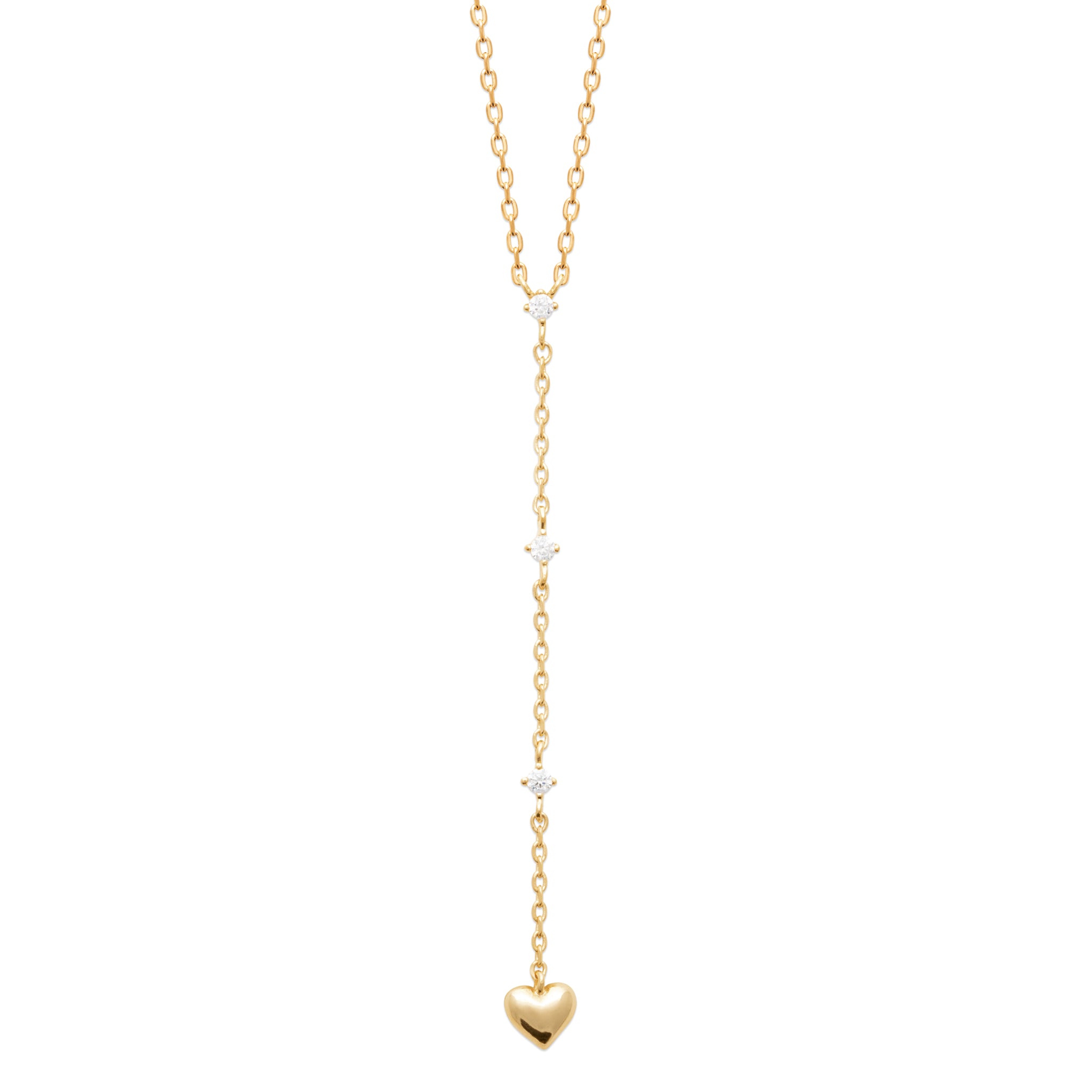 Collier cravate cœur - oxydes