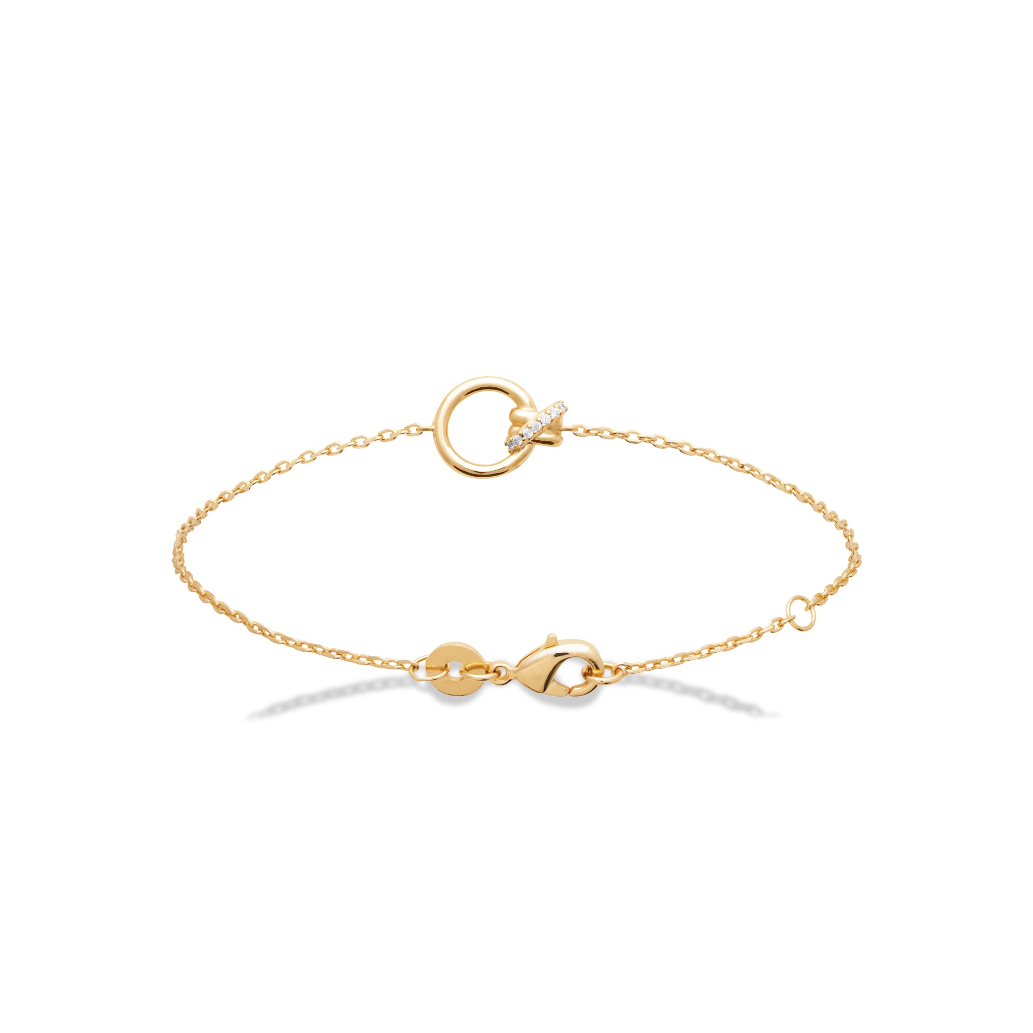 Bracelet cercle évidé et oxydes