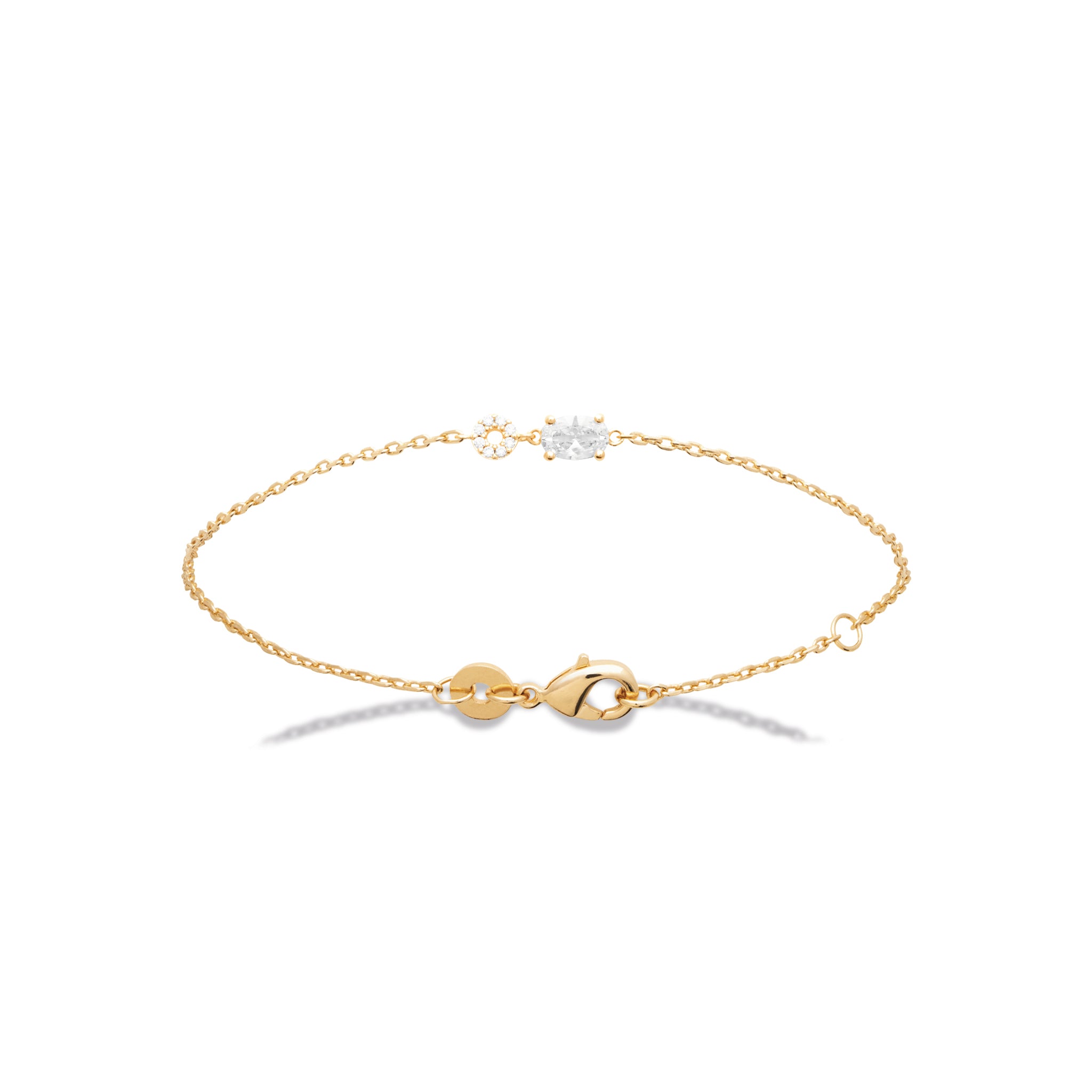 Bracelet oxyde de zirconium accompagné