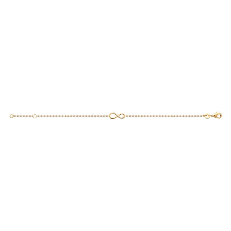 Bracelet infini zircons