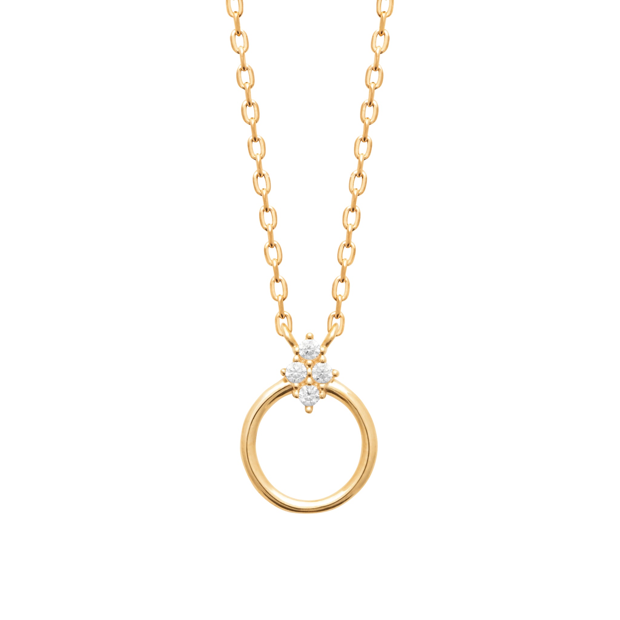 Collier cercle ajouré avec oxydes