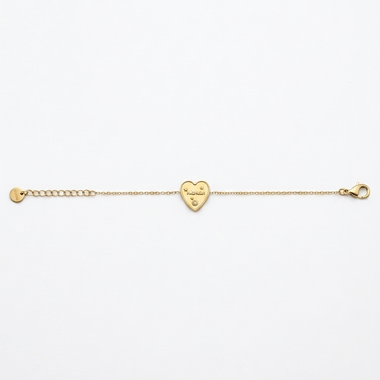 Bracelet chaîne fine gravure "Maman"