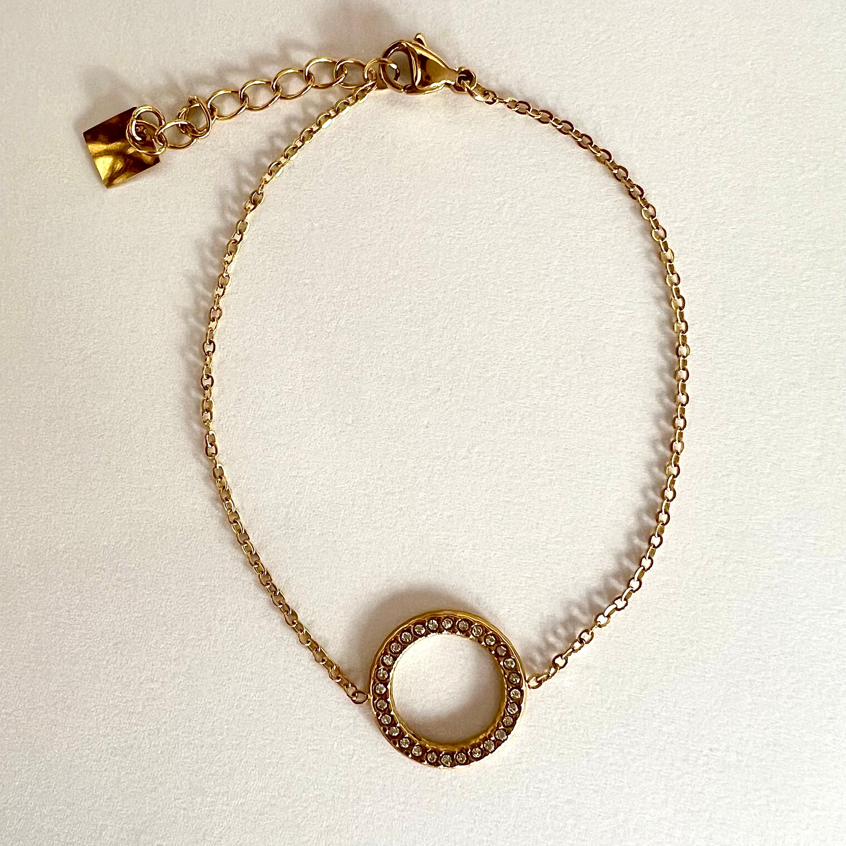 Bracelet cercle strass