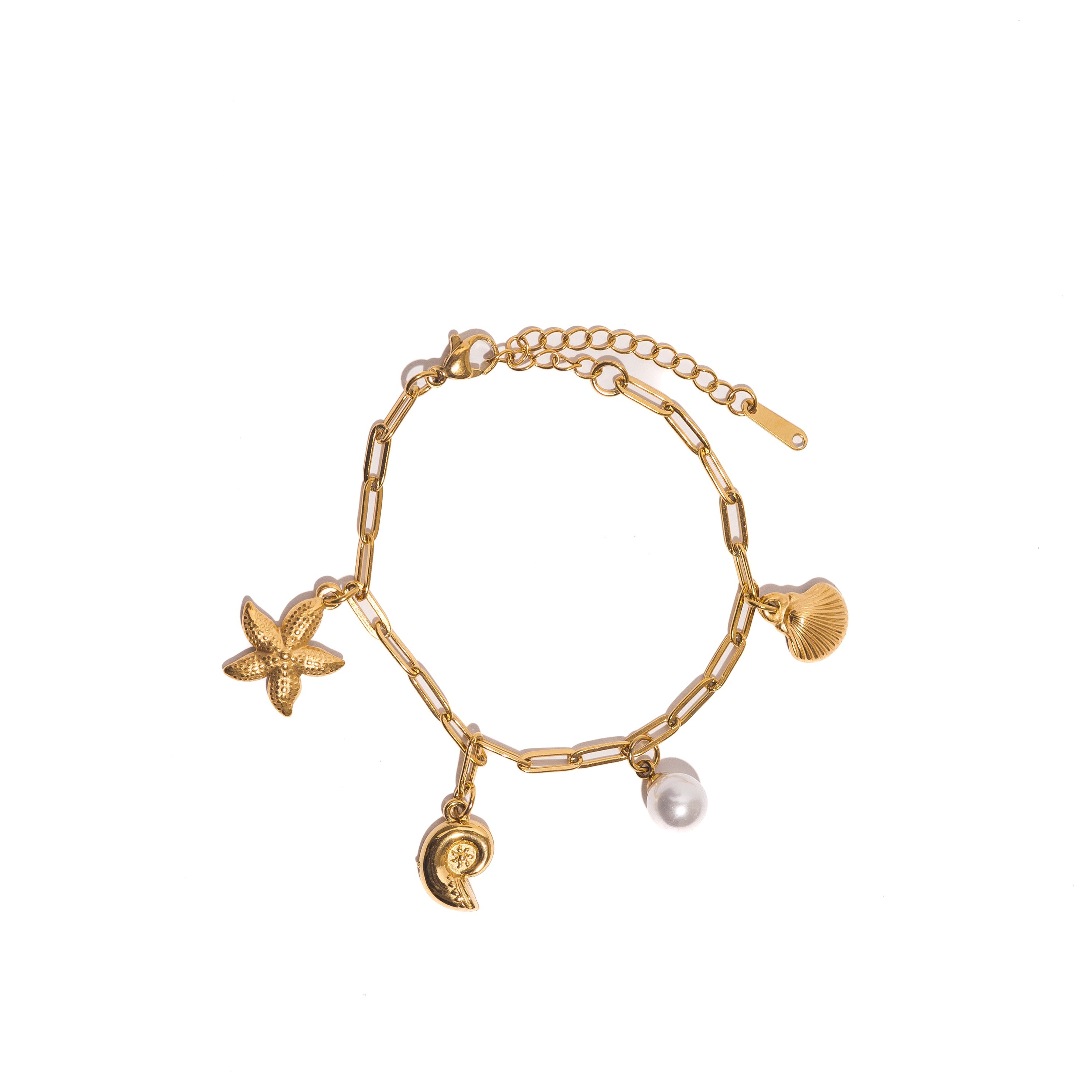 Bracelet charms coquillages