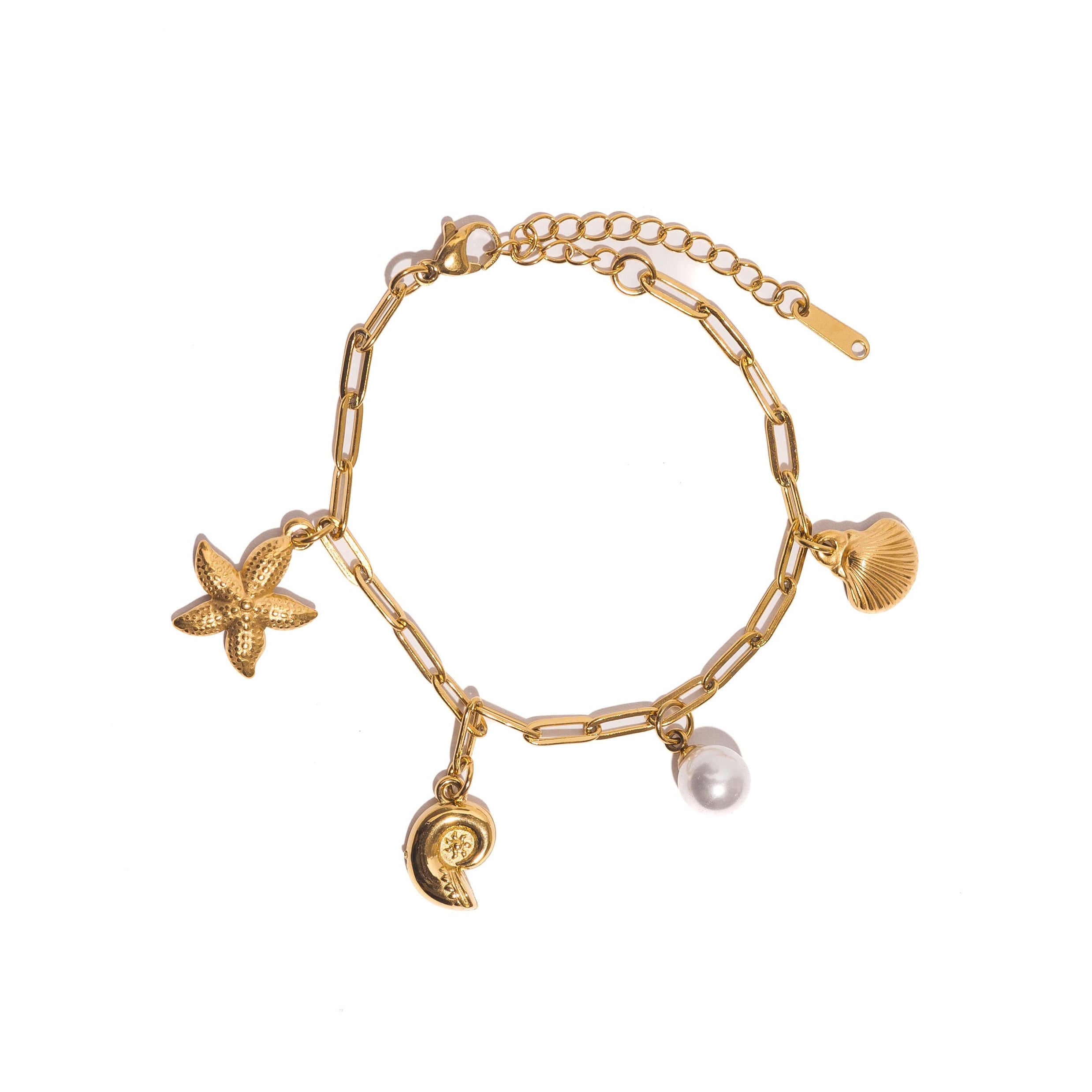 Bracelet charms coquillages