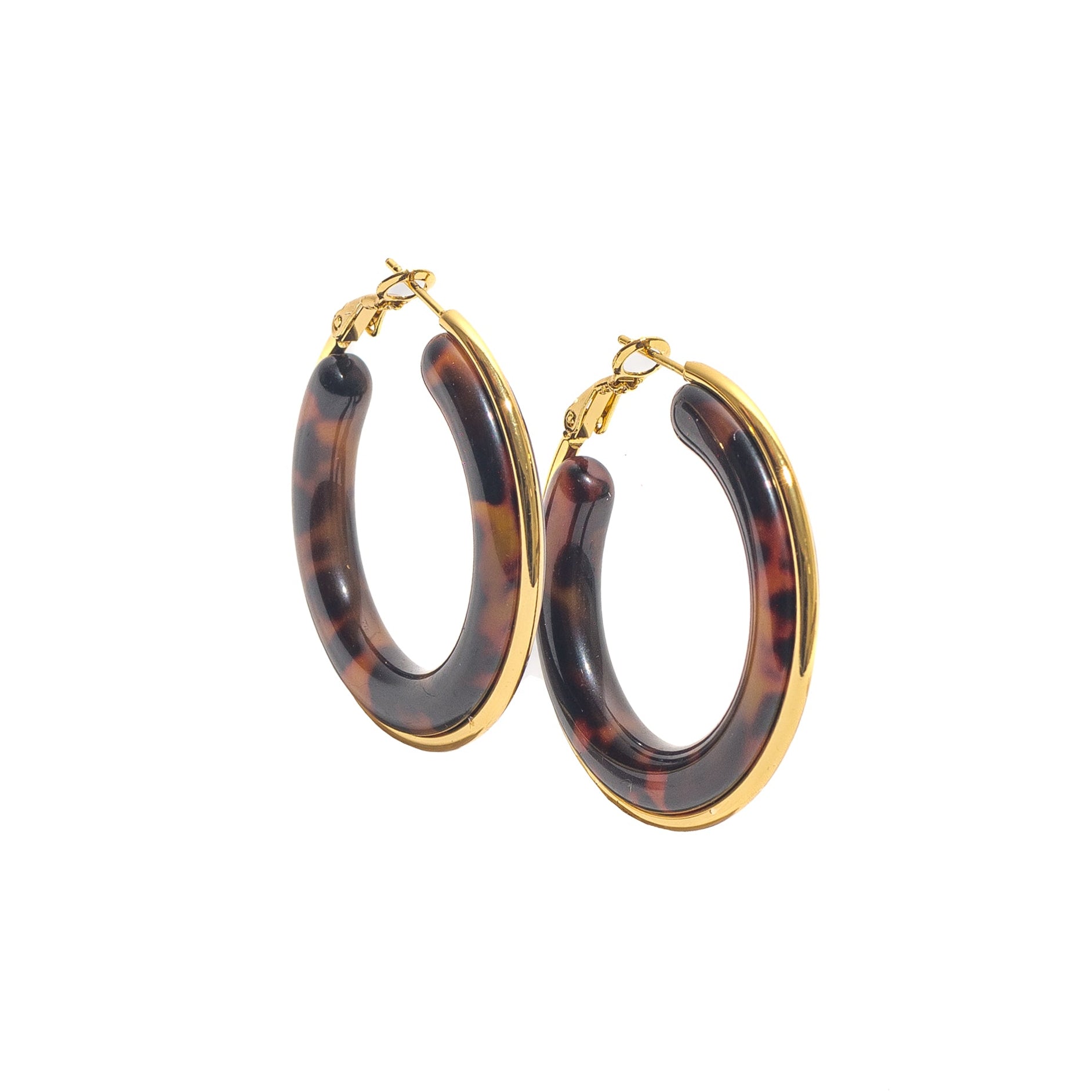 Créoles style écailles de tortue