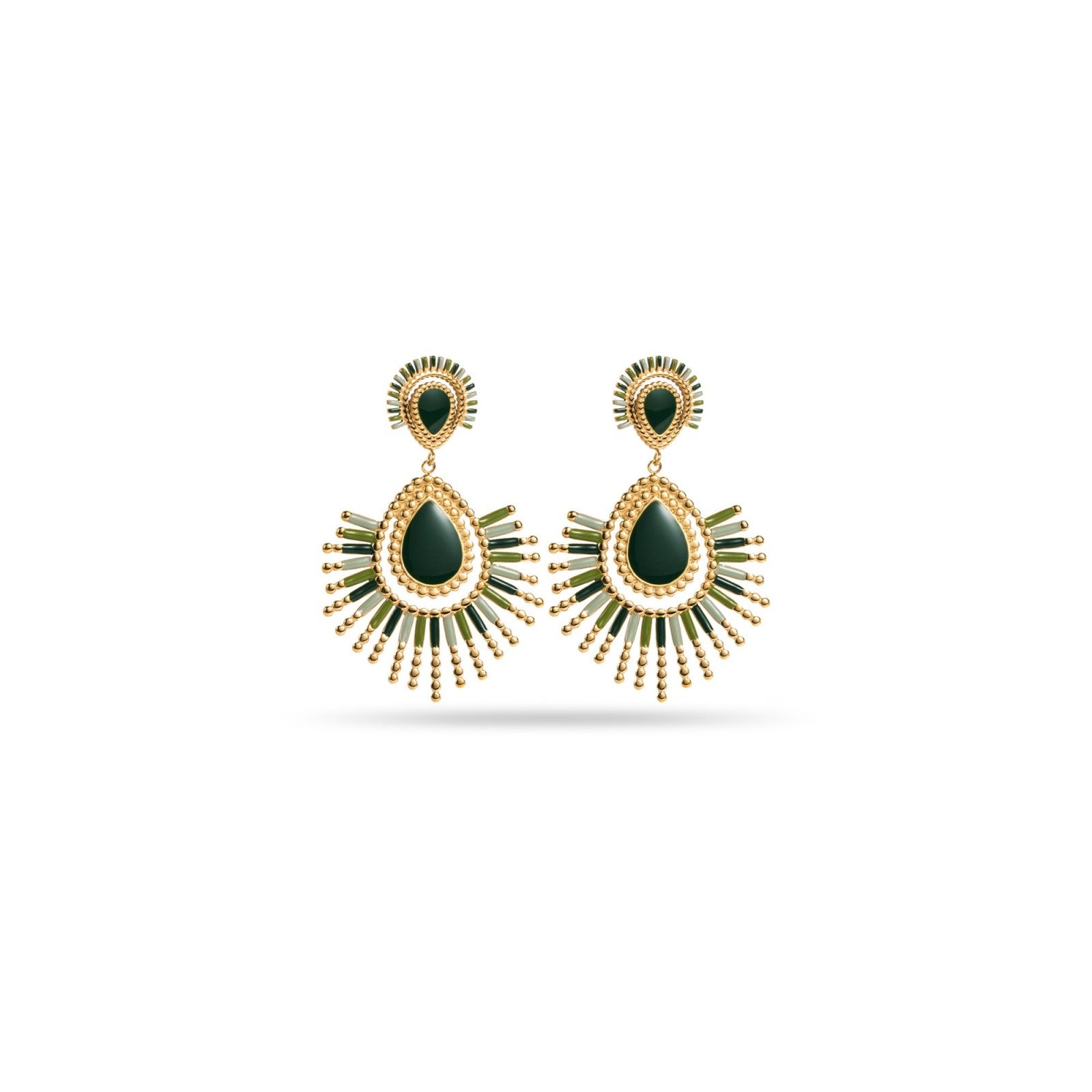 Boucles d'oreilles soleil de gouttes