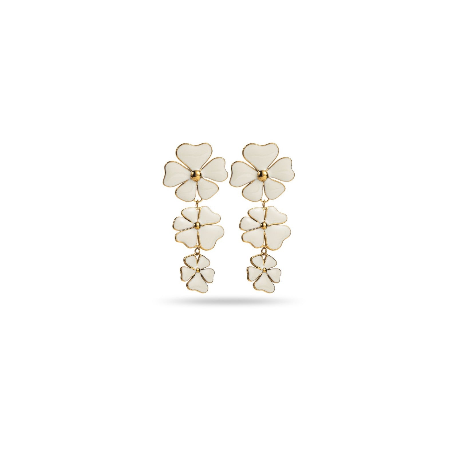 Boucles d'oreilles trio de fleurs