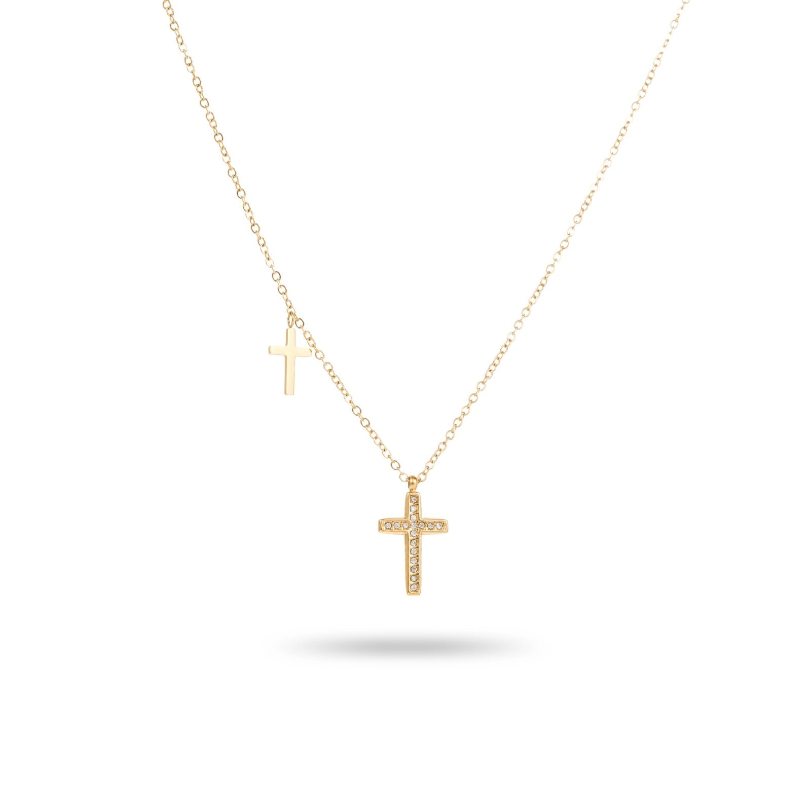 Collier pampilles deux croix