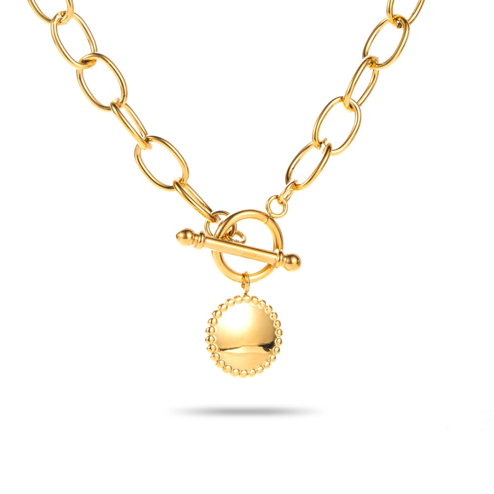 Collier maille avec pendentif