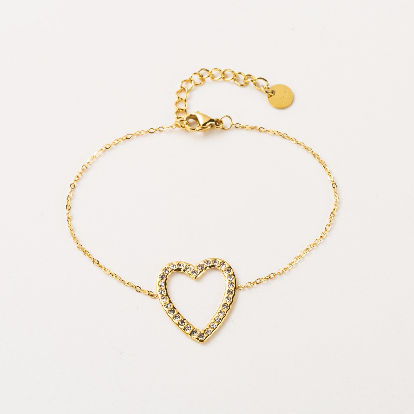 Bracelet cœur strass