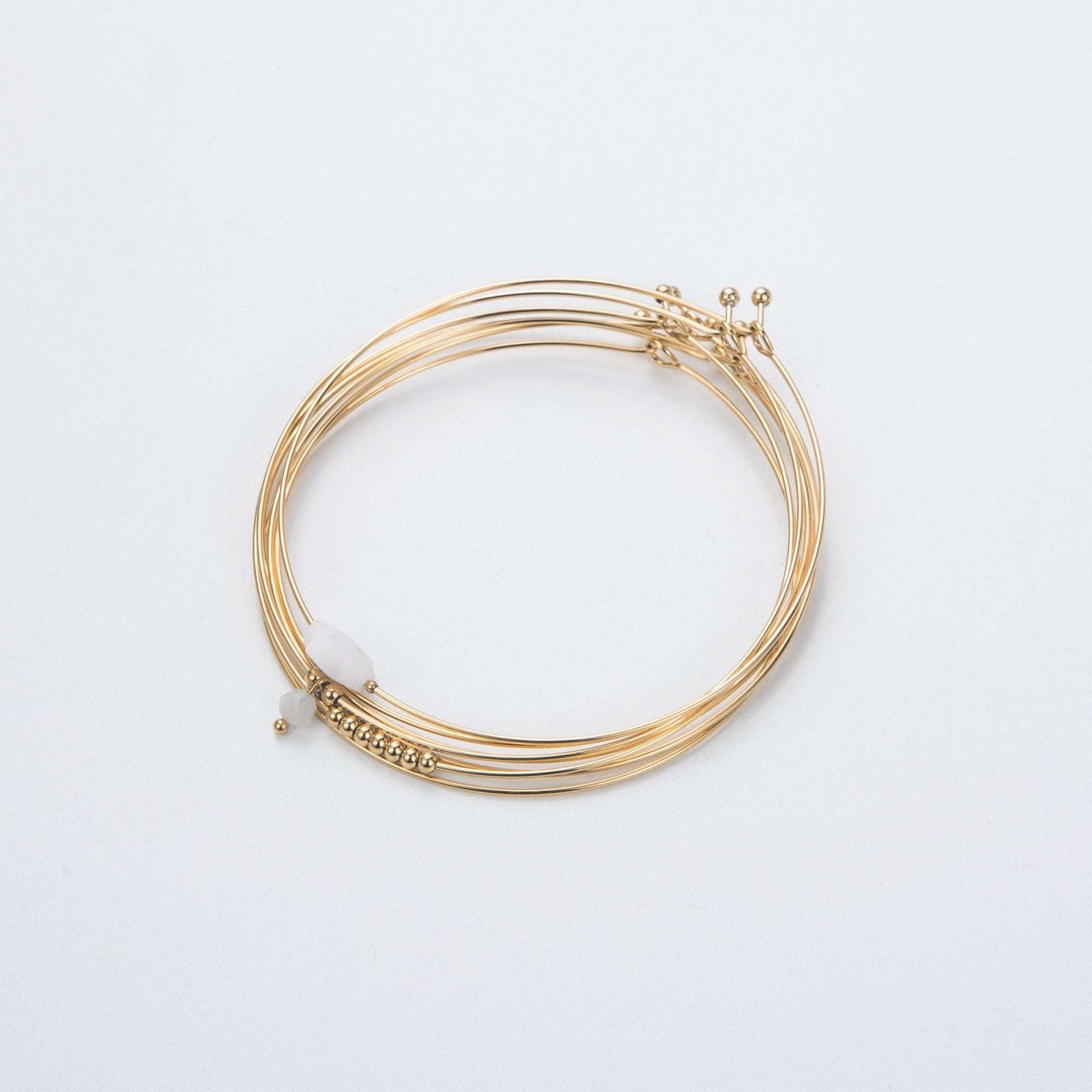 Semainier lot de 7 bracelets fins trèfle