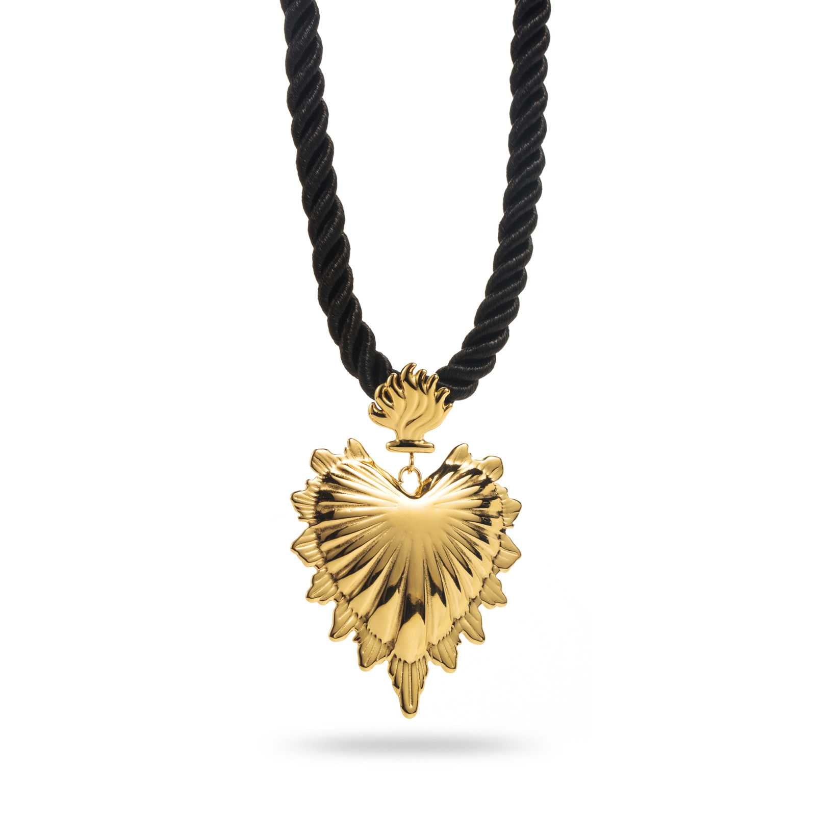 Collier cordon cœur