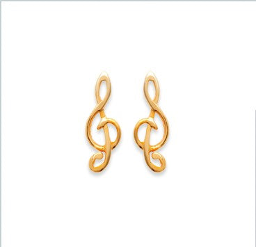 Boucles d'oreilles clé de sol