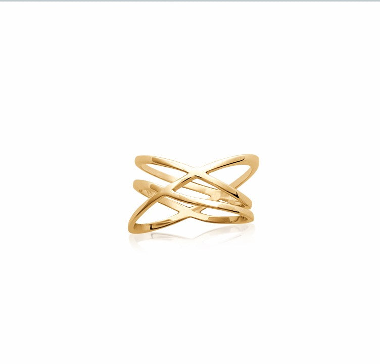 Bague croisée