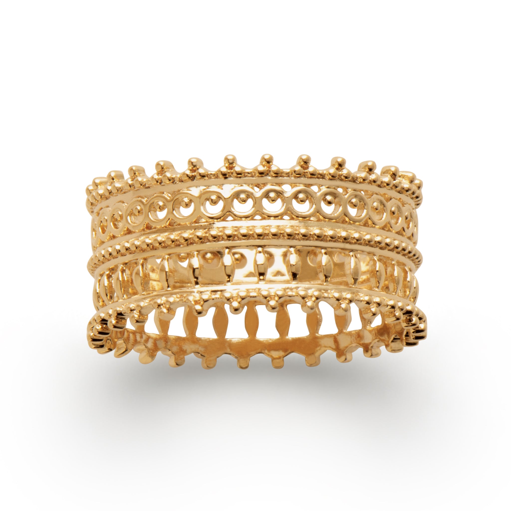 Bague aérées à détails