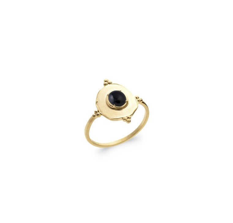 Bague Agate noire