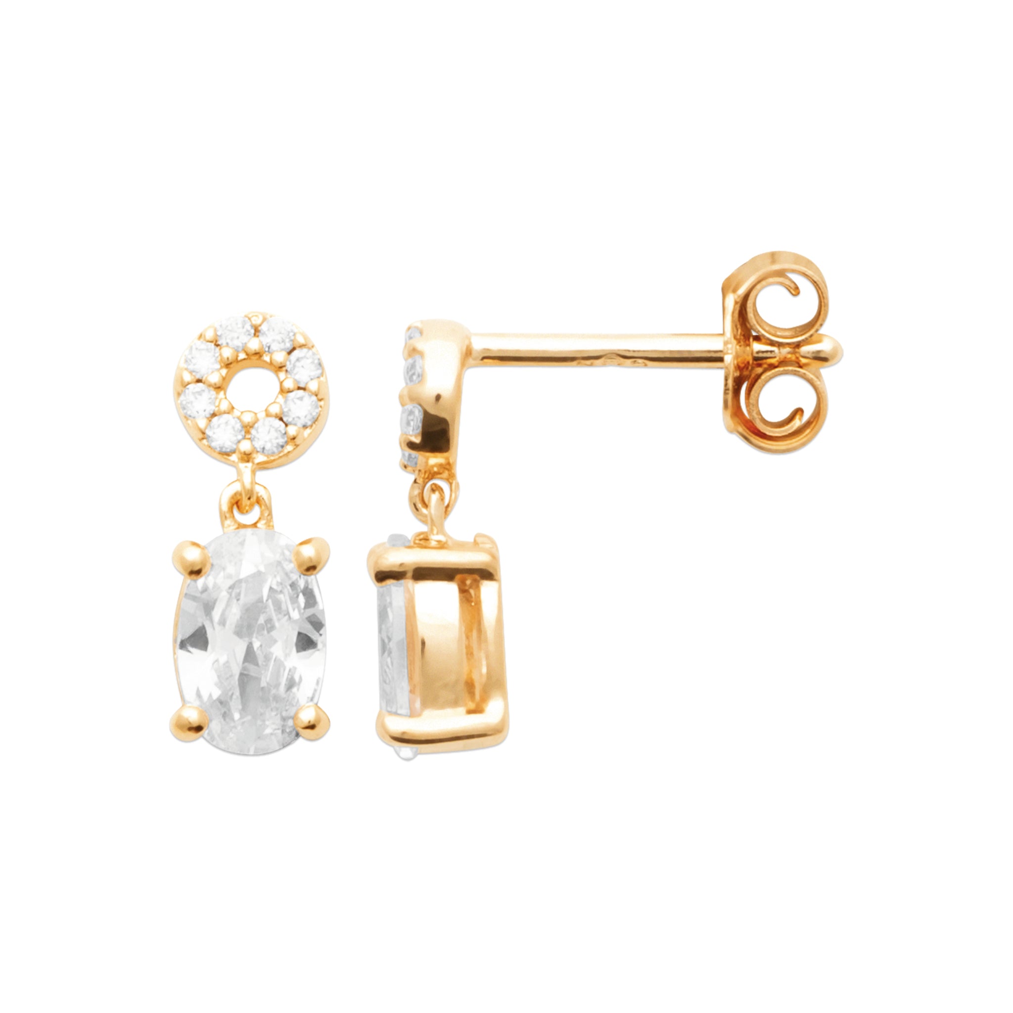 Boucles d'oreilles puces rond ajouré et oxyde