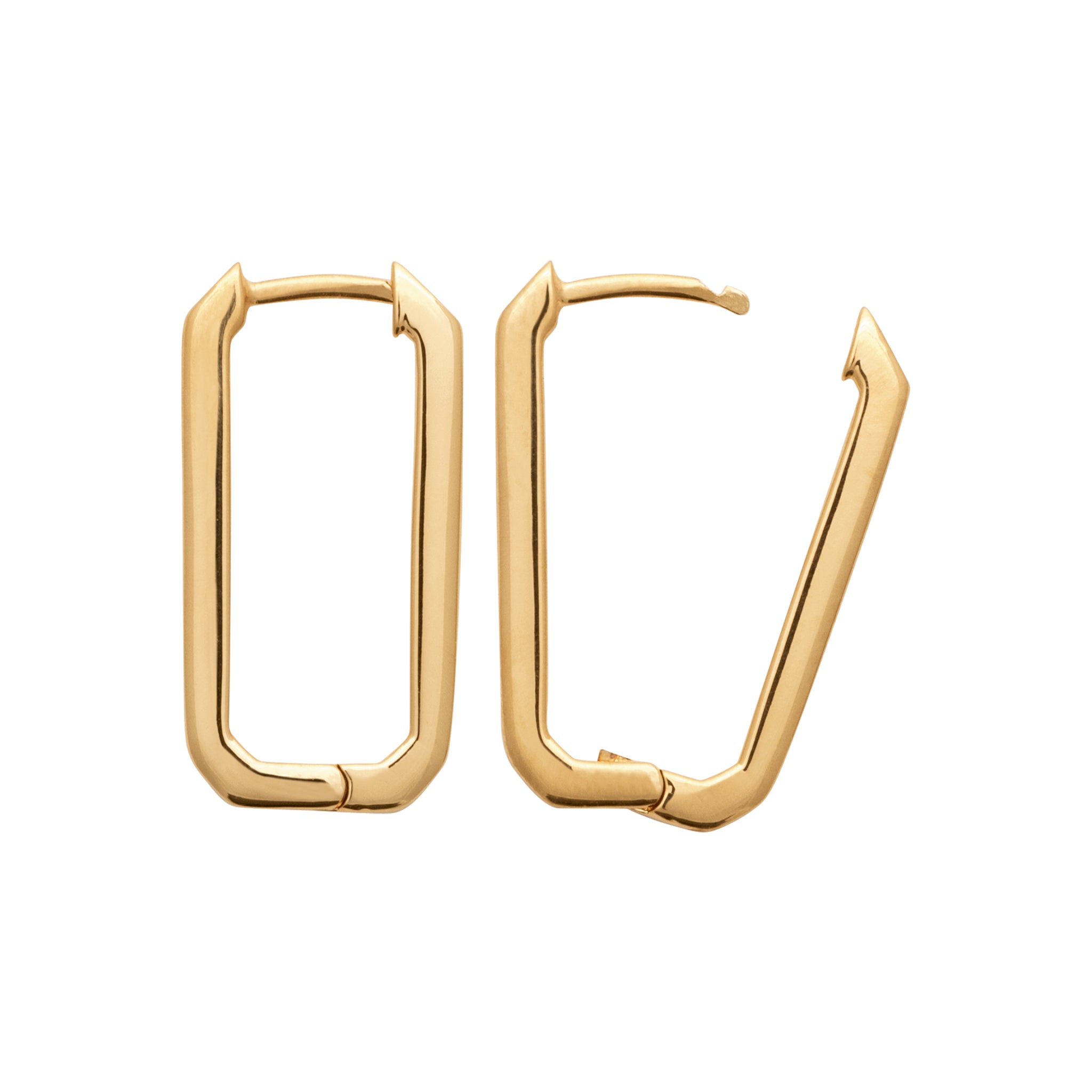 Créoles rectangulaires