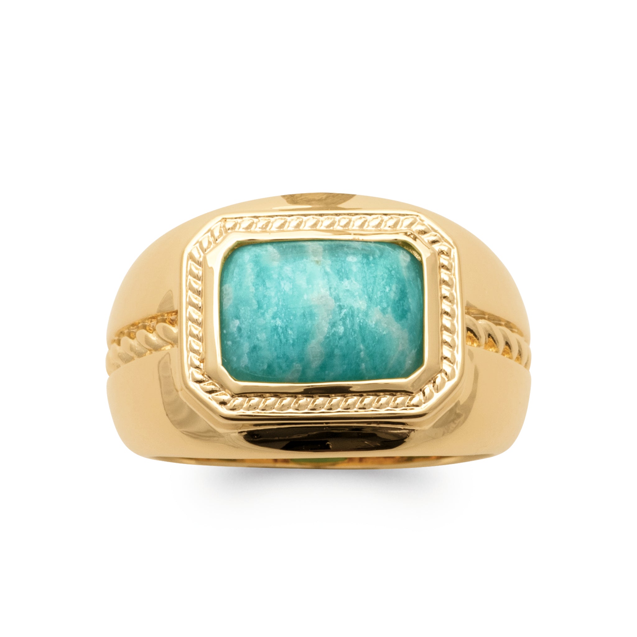 Bague amazonite