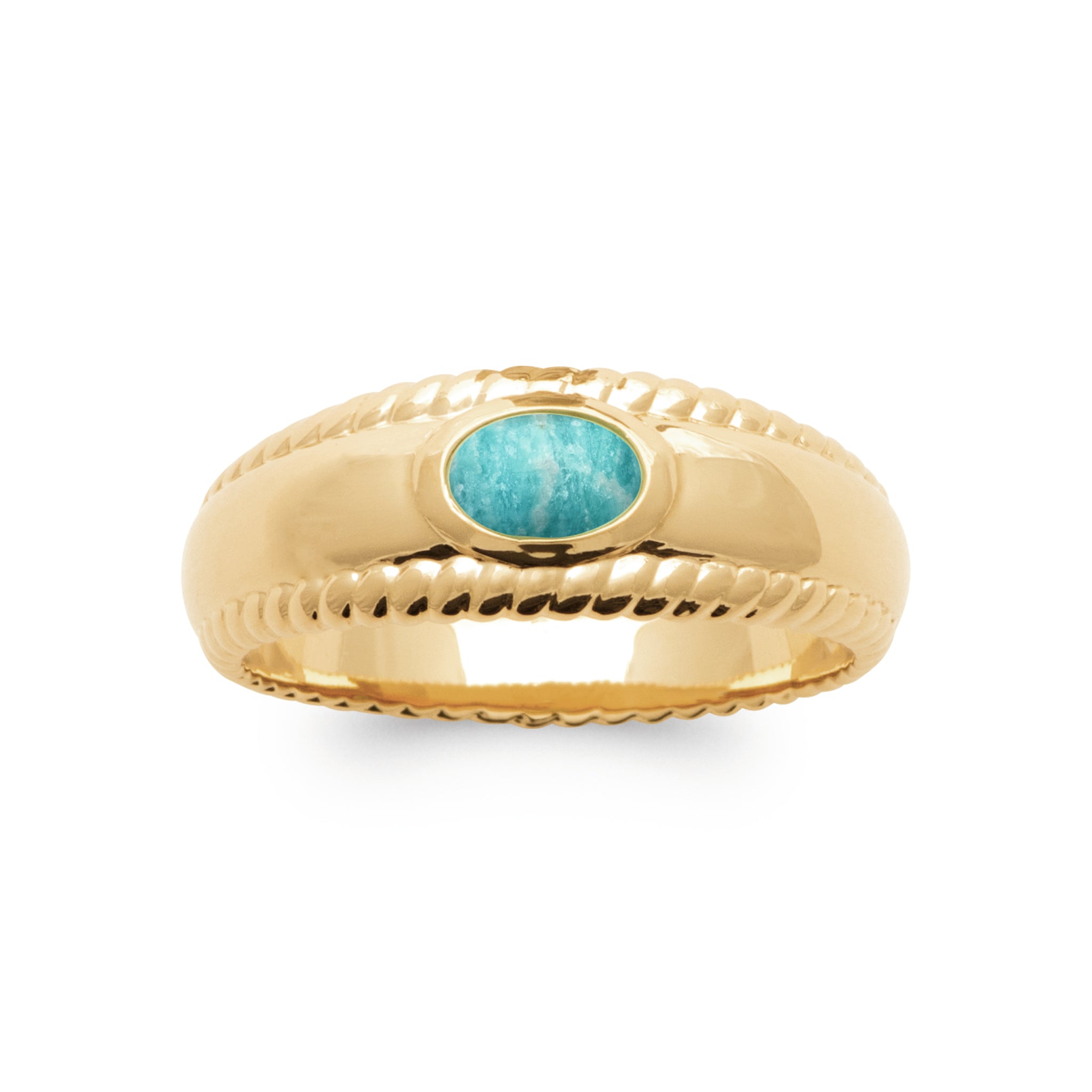 Bague pierre amazonite