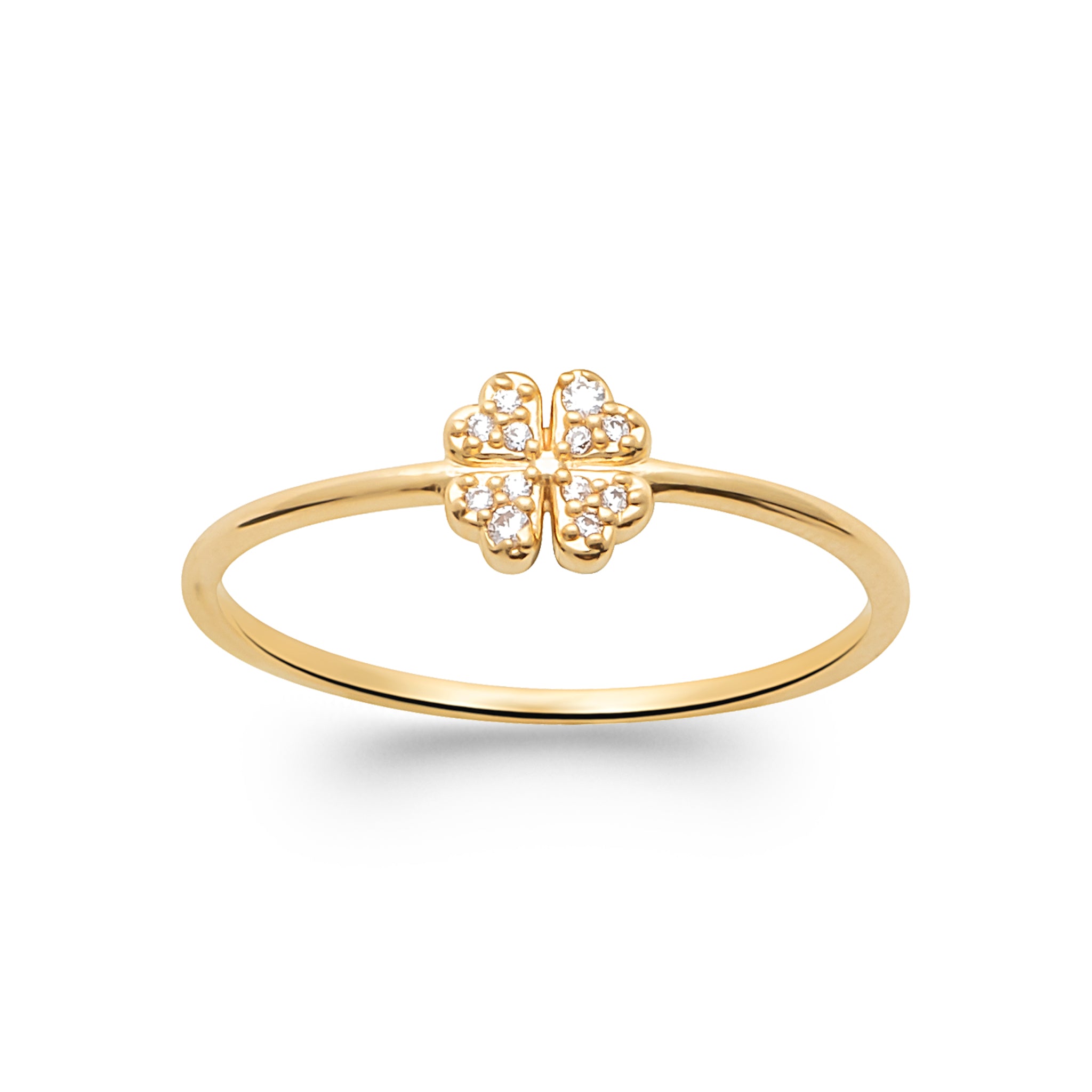 Bague - Trèfle - Oxyde de zirconium