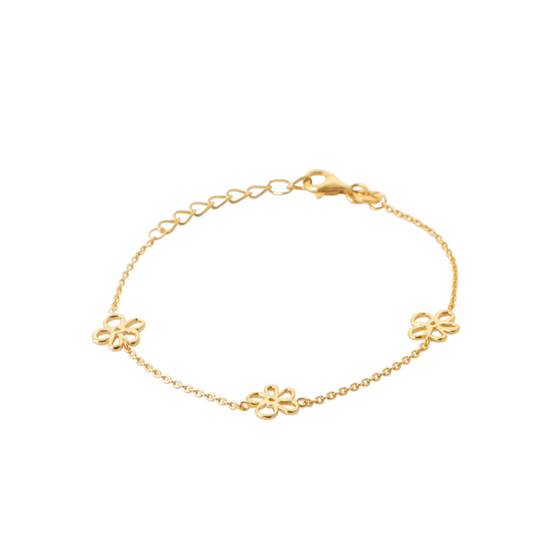 Bracelet fleurs ajourées
