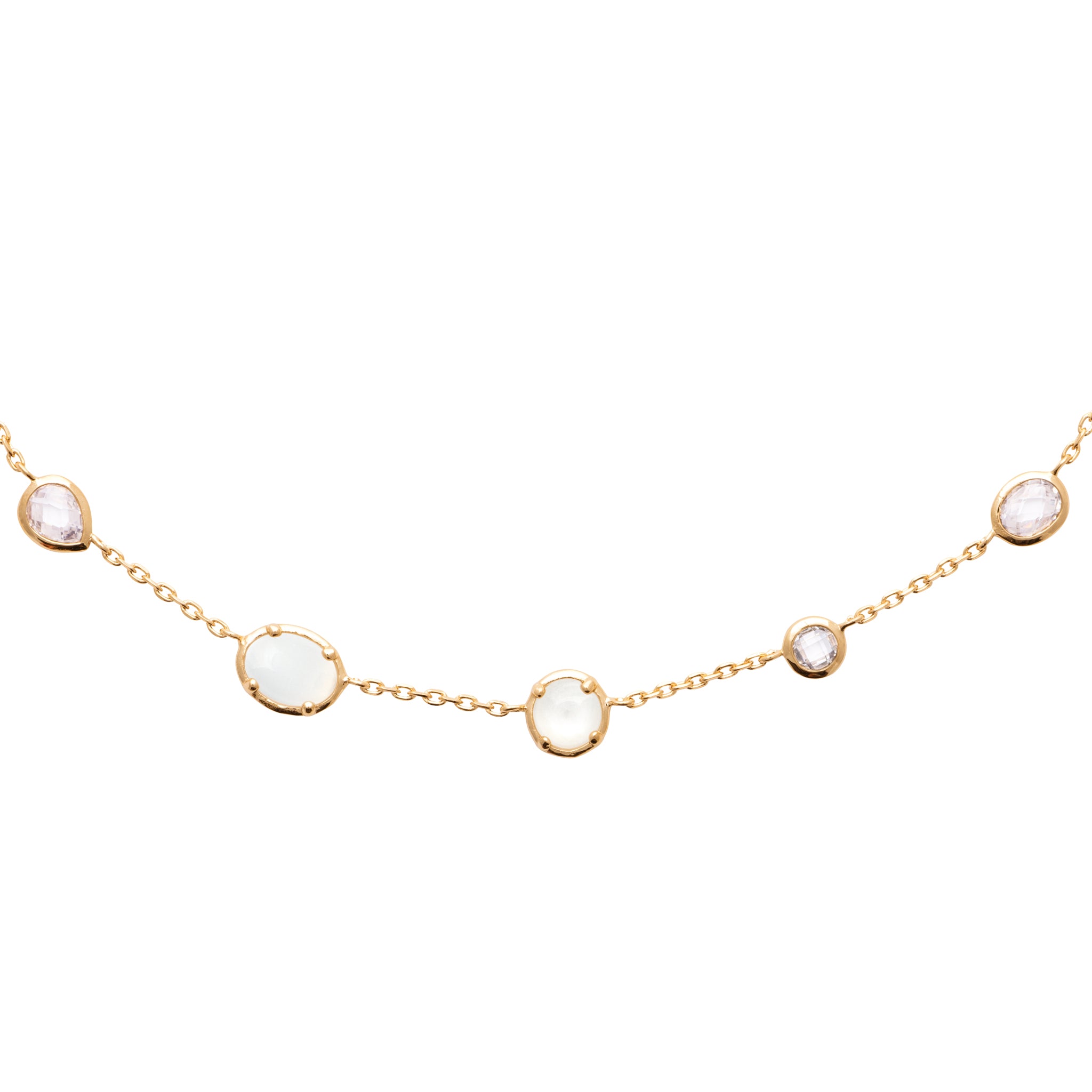 Collier oxydes et pierres naturelles