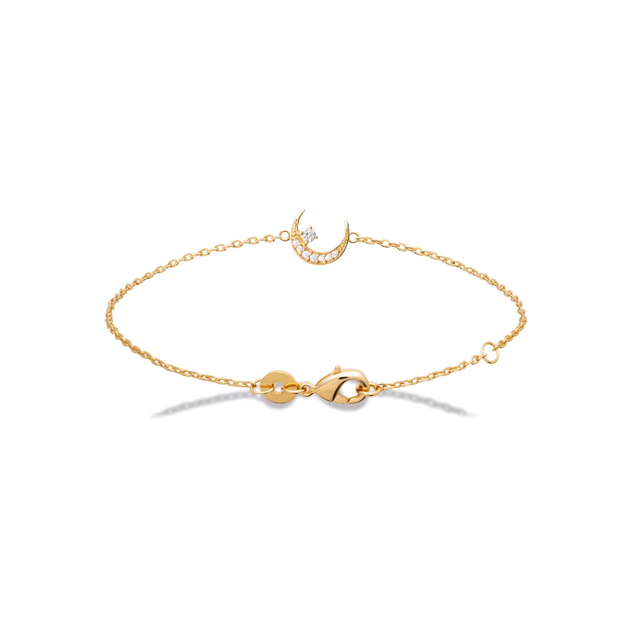 Bracelet lune oxydes