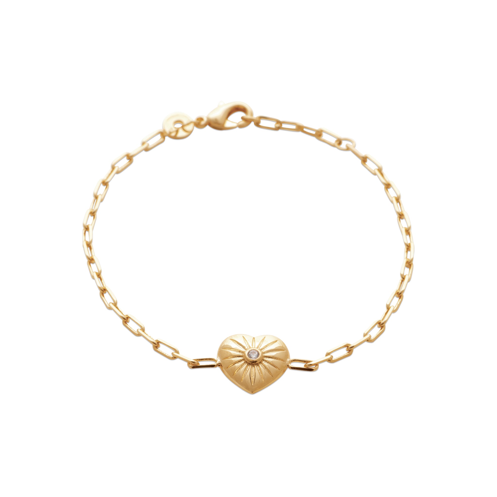 Bracelet cœur oxyde
