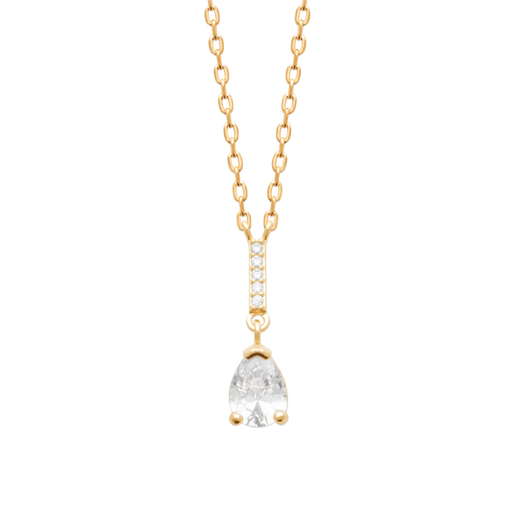 Collier pendentif goutte oxydes