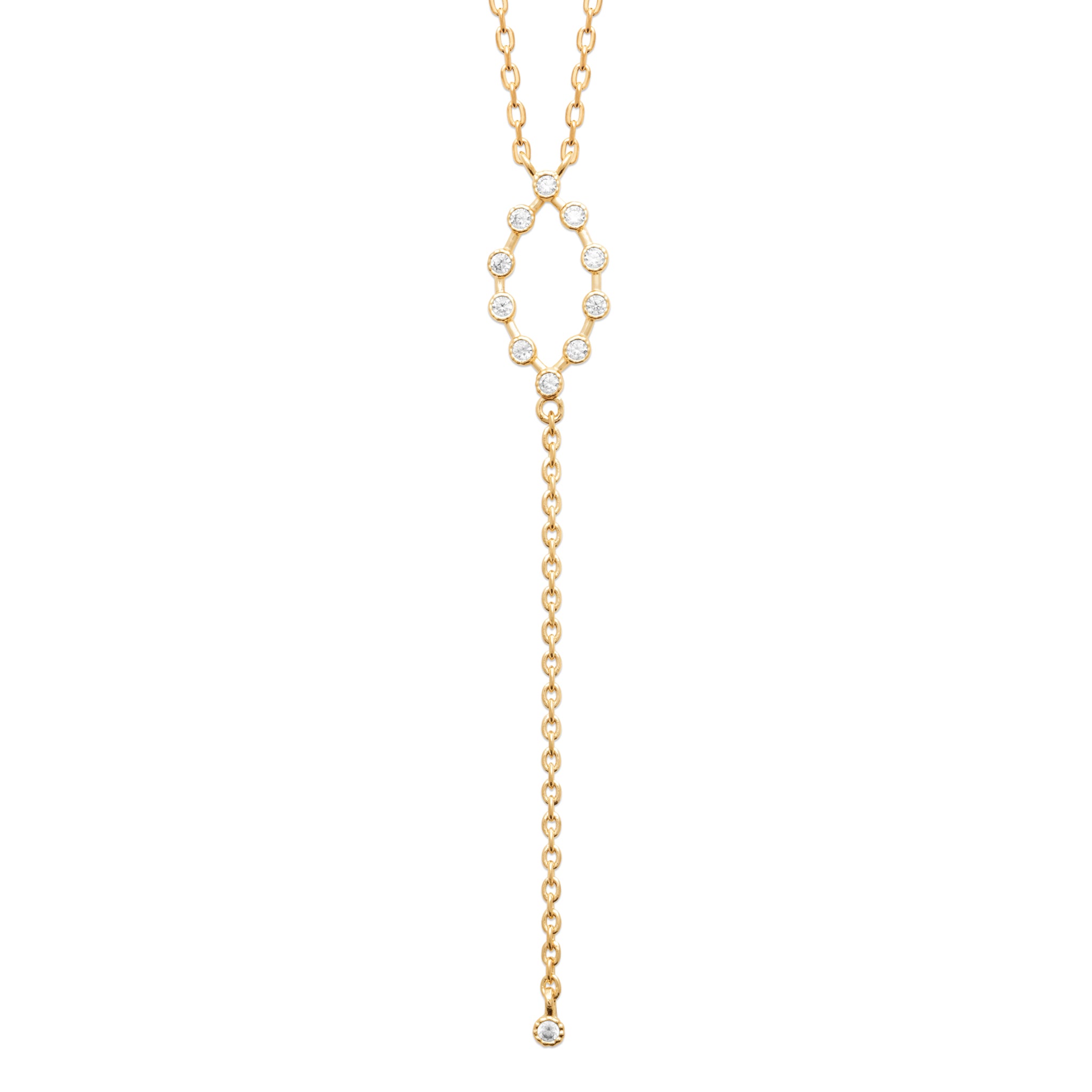 Collier cravate ovale