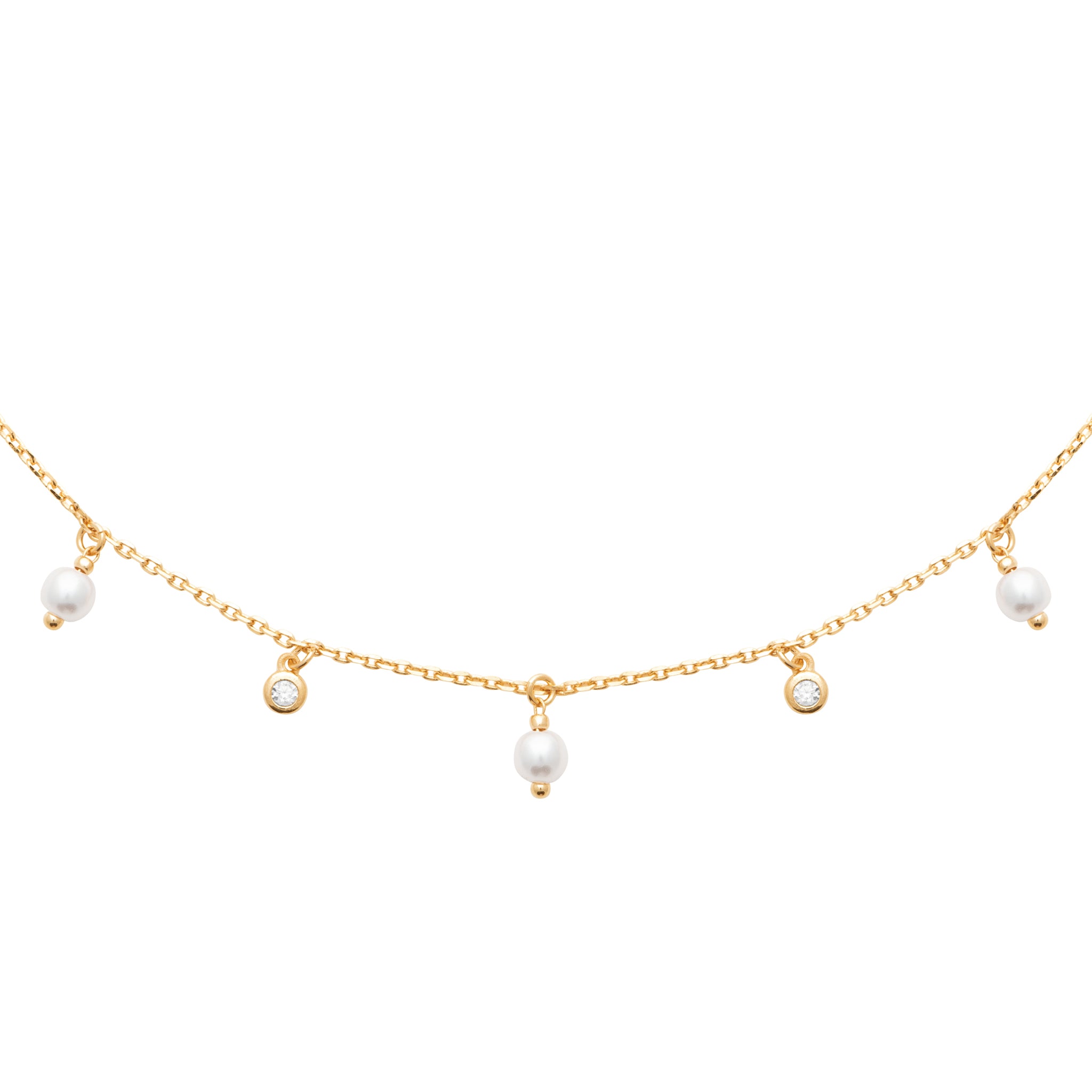 Collier breloques perles et oxydes