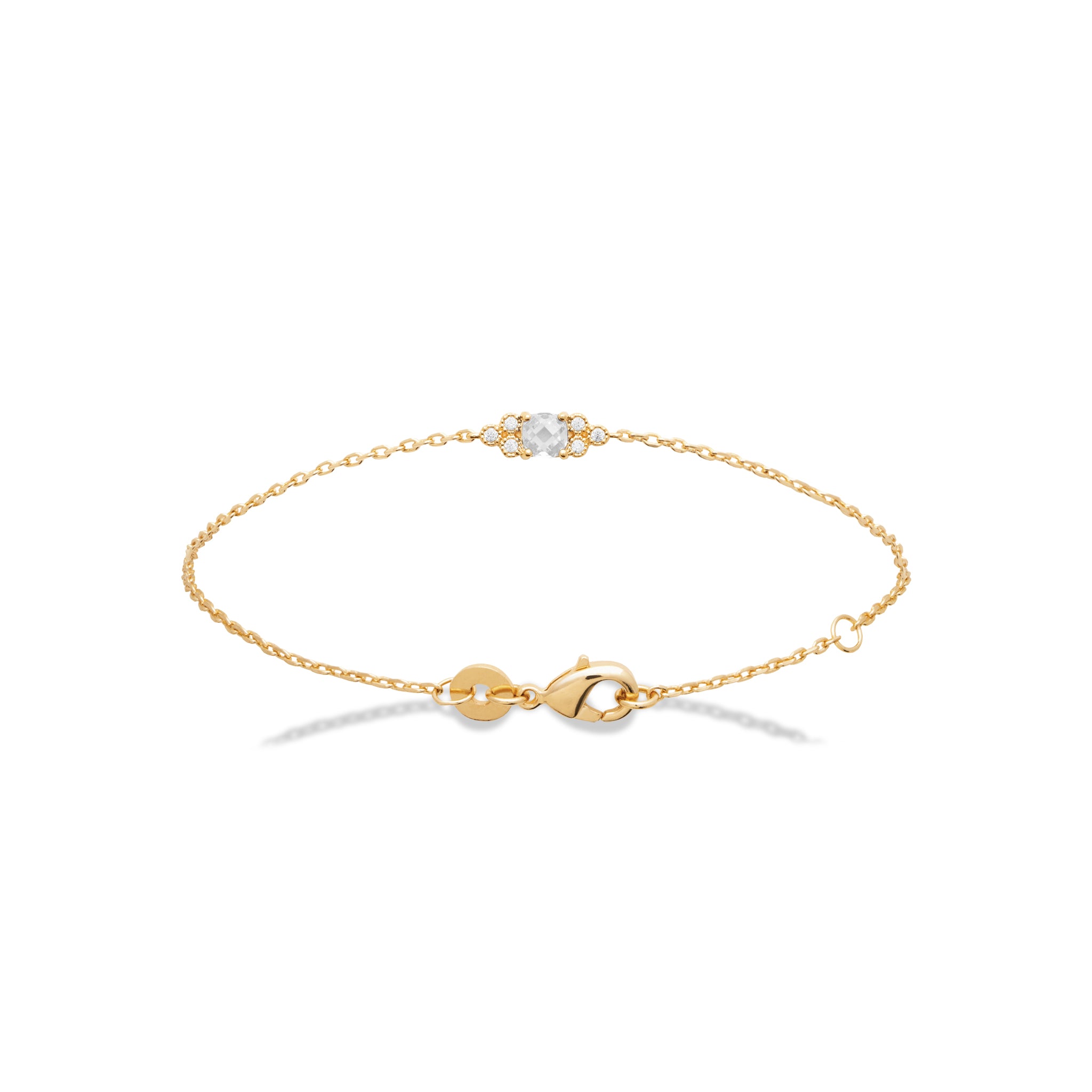Bracelet solitaire oxyde