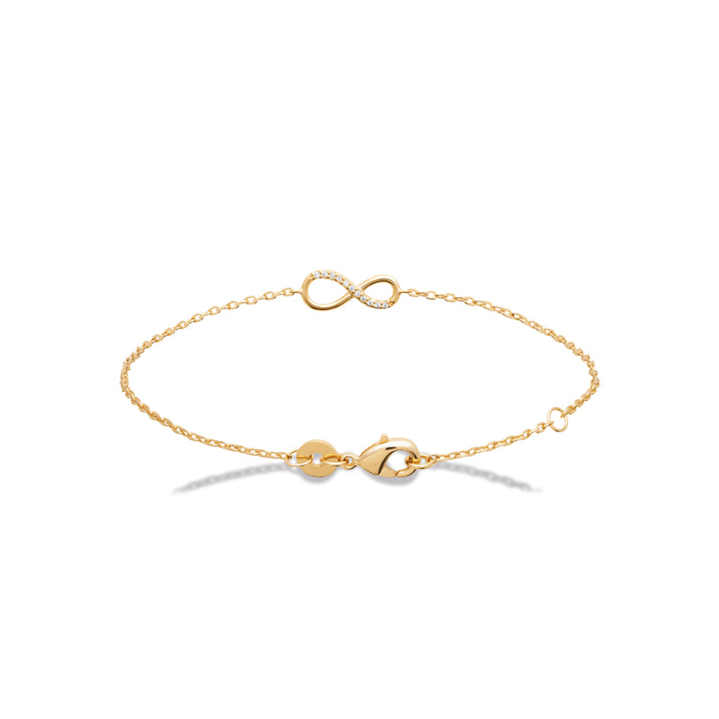 Bracelet infini zircons